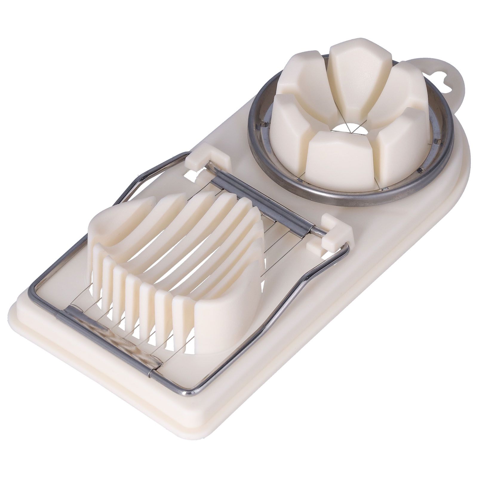 Egg Cutter Household Stainless Steel Wire Egg Cutter Safe Easy to Operate for Hard Boiled EggsWhite - Image 5