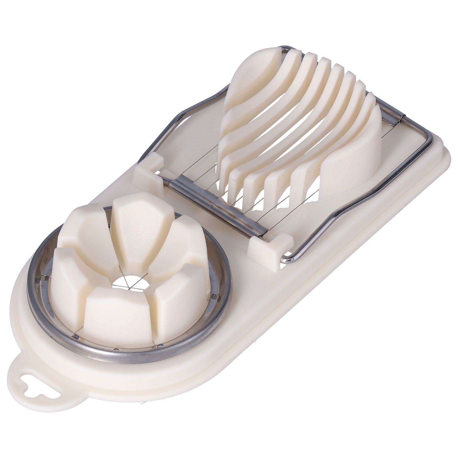 Egg Cutter Household Stainless Steel Wire Egg Cutter Safe Easy to Operate for Hard Boiled EggsWhite - Image 7