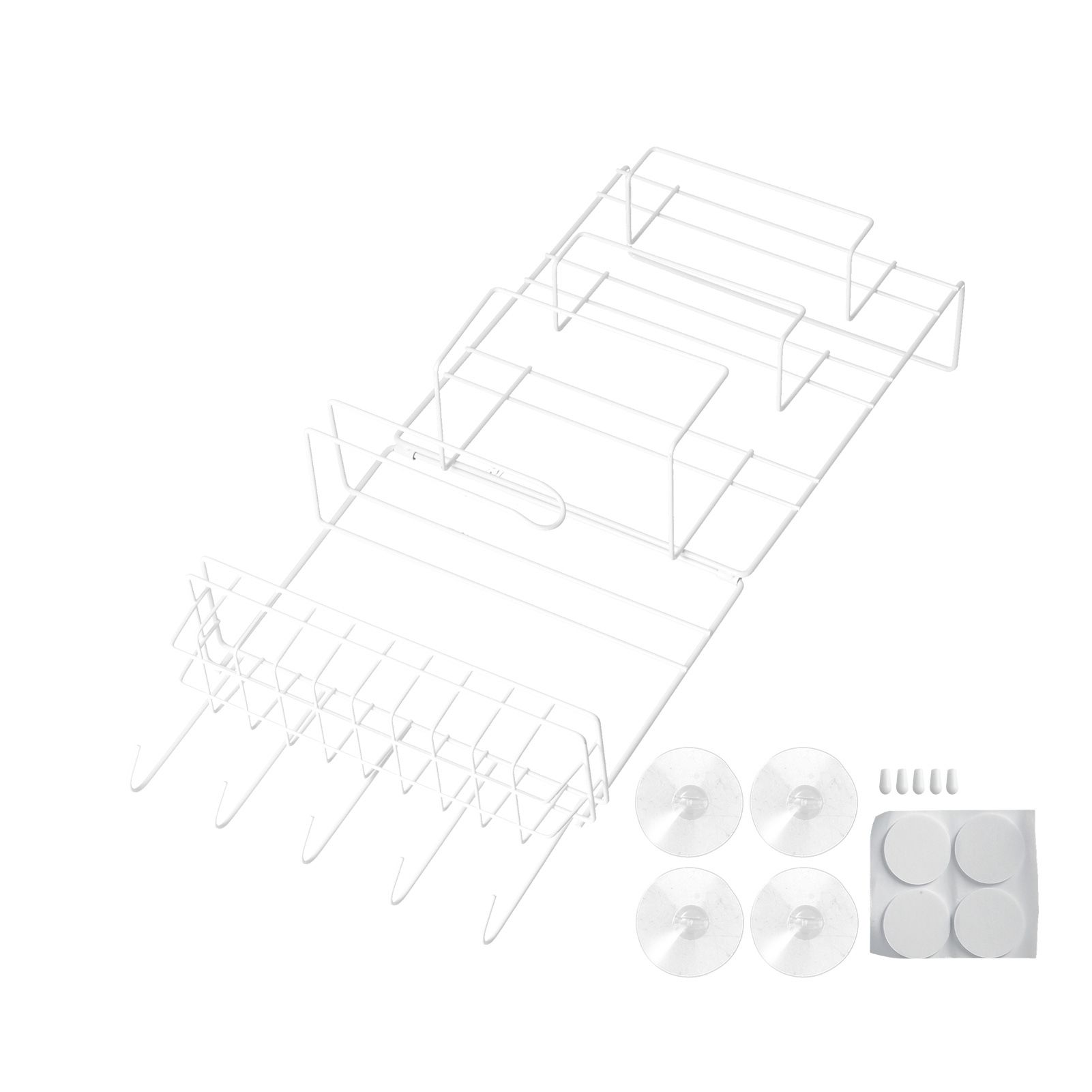 Refrigerator Storage Rack Iron Durable Side Wall Mounted Mini Fridge Organizer for Home Kitchen Restaurant - Image 1