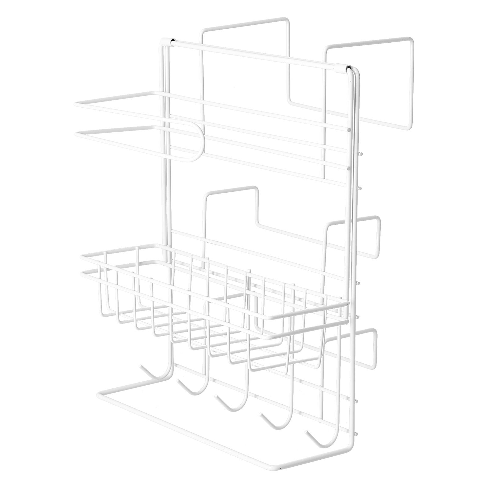 Refrigerator Storage Rack Iron Durable Side Wall Mounted Mini Fridge Organizer for Home Kitchen Restaurant - Image 6