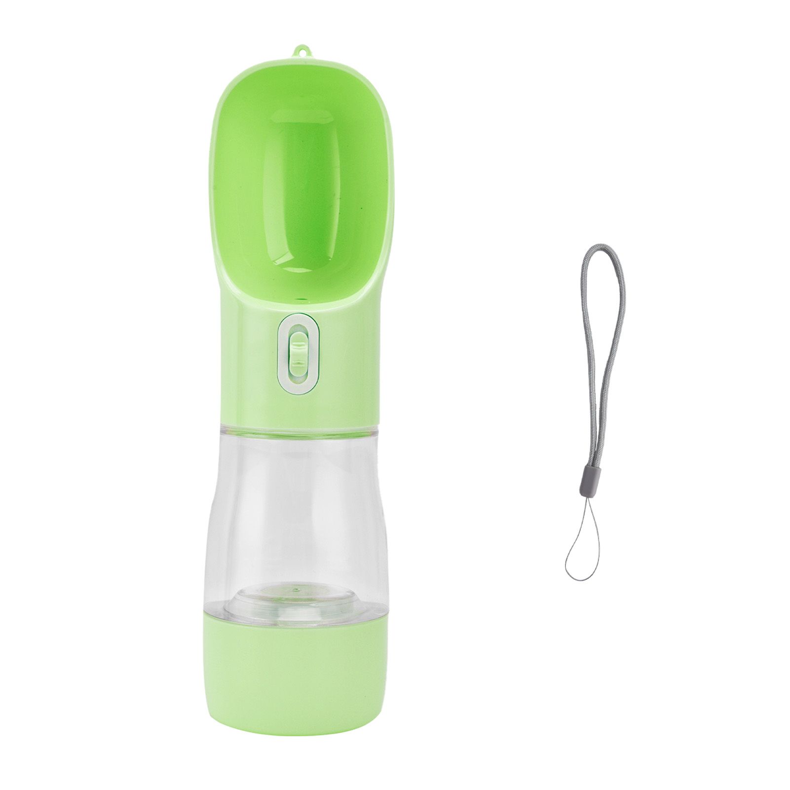 2 in 1 Pet Water Bottle Portable Anti Leakage Dog Food Bottler for Outdoor TravelingGreen - Image 1