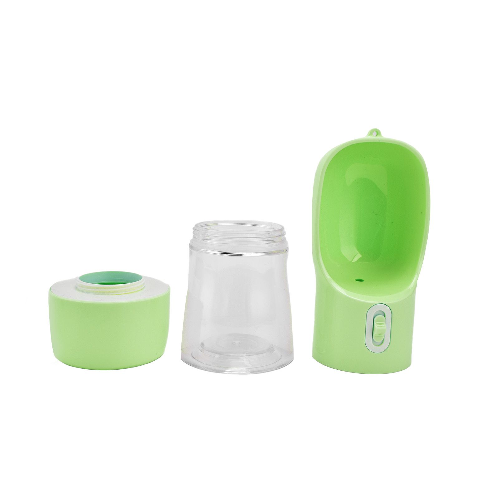 2 in 1 Pet Water Bottle Portable Anti Leakage Dog Food Bottler for Outdoor TravelingGreen - Image 4