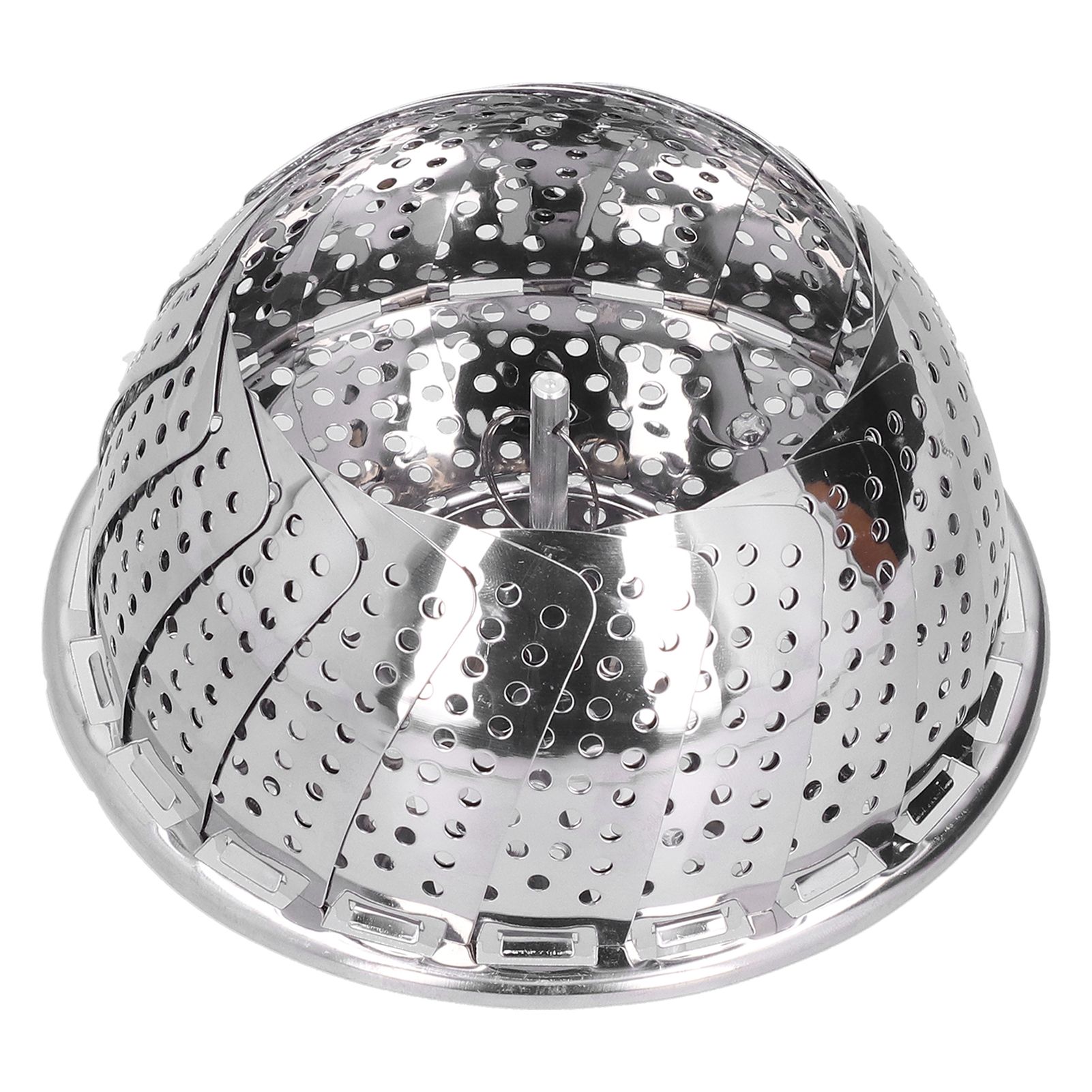 Stainless Steel Steamer Basket 28cm Diameter Retractable Foldable Steaming Rack for Home - Image 8