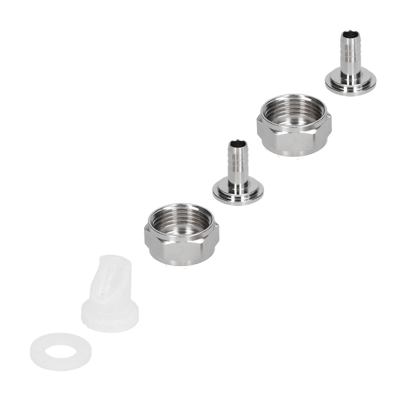 Stainless Steel Beer Keg Coupler Connector Fitting Beer Line Connector Kit for Brewing Equipment - Image 4