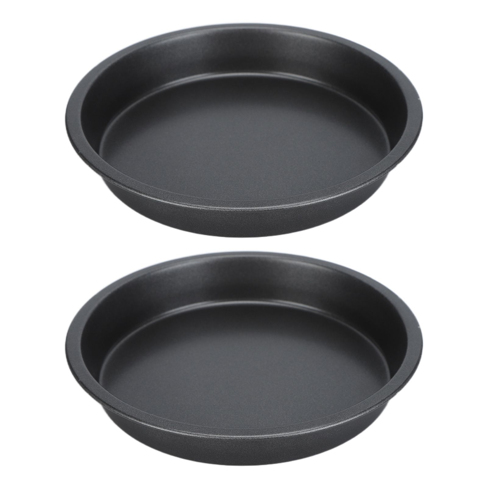 2Pcs Non Stick Pizza Pan Deep Thickened Carbon Steel Baking Pan for Kitchen Bakery9in - Image 1