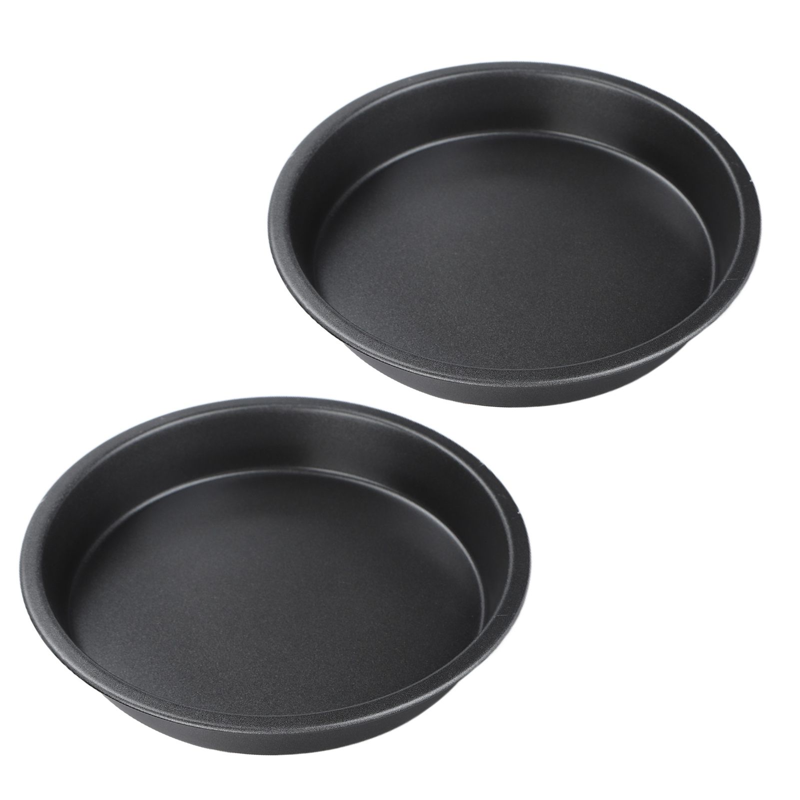 2Pcs Non Stick Pizza Pan Deep Thickened Carbon Steel Baking Pan for Kitchen Bakery9in - Image 3