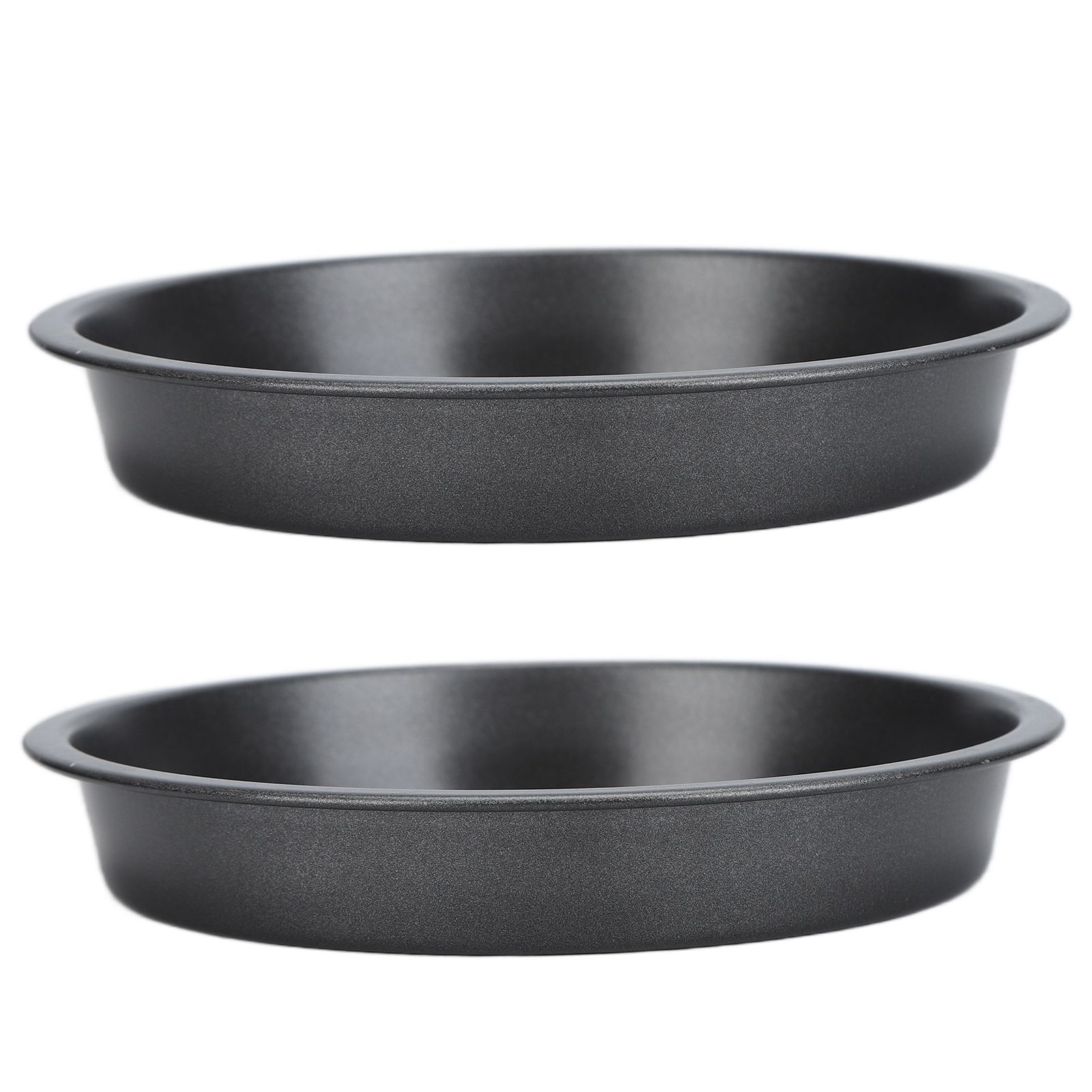 2Pcs Non Stick Pizza Pan Deep Thickened Carbon Steel Baking Pan for Kitchen Bakery9in - Image 6