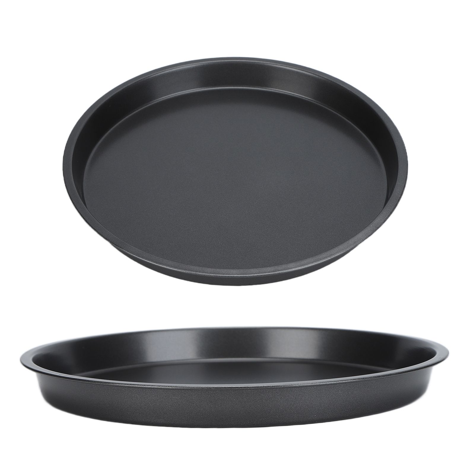 2Pcs Non Stick Pizza Pan Deep Thickened Carbon Steel Baking Pan for Kitchen Bakery10in - Image 5