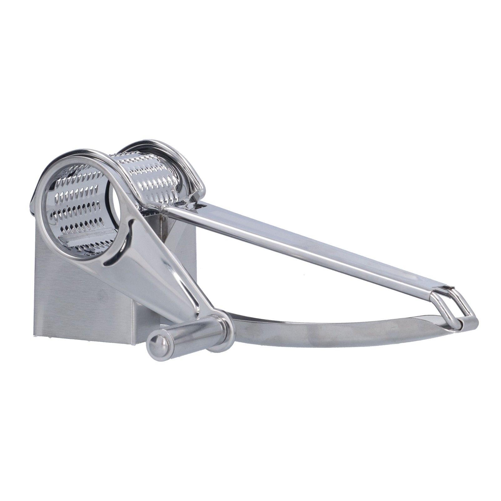 Cheese Grater Handhold Rotarting Stainless Steel Cheese Shredder for Household Chicken Cheese Walnut Nuts - Image 2