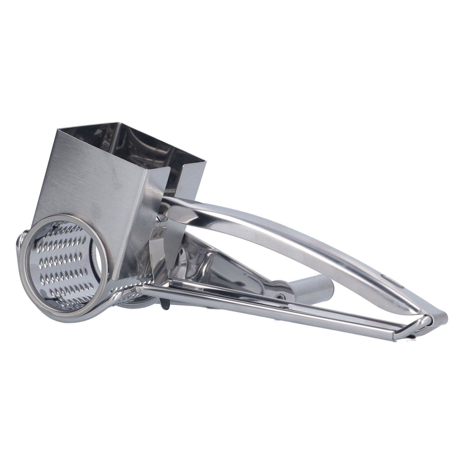 Cheese Grater Handhold Rotarting Stainless Steel Cheese Shredder for Household Chicken Cheese Walnut Nuts - Image 5