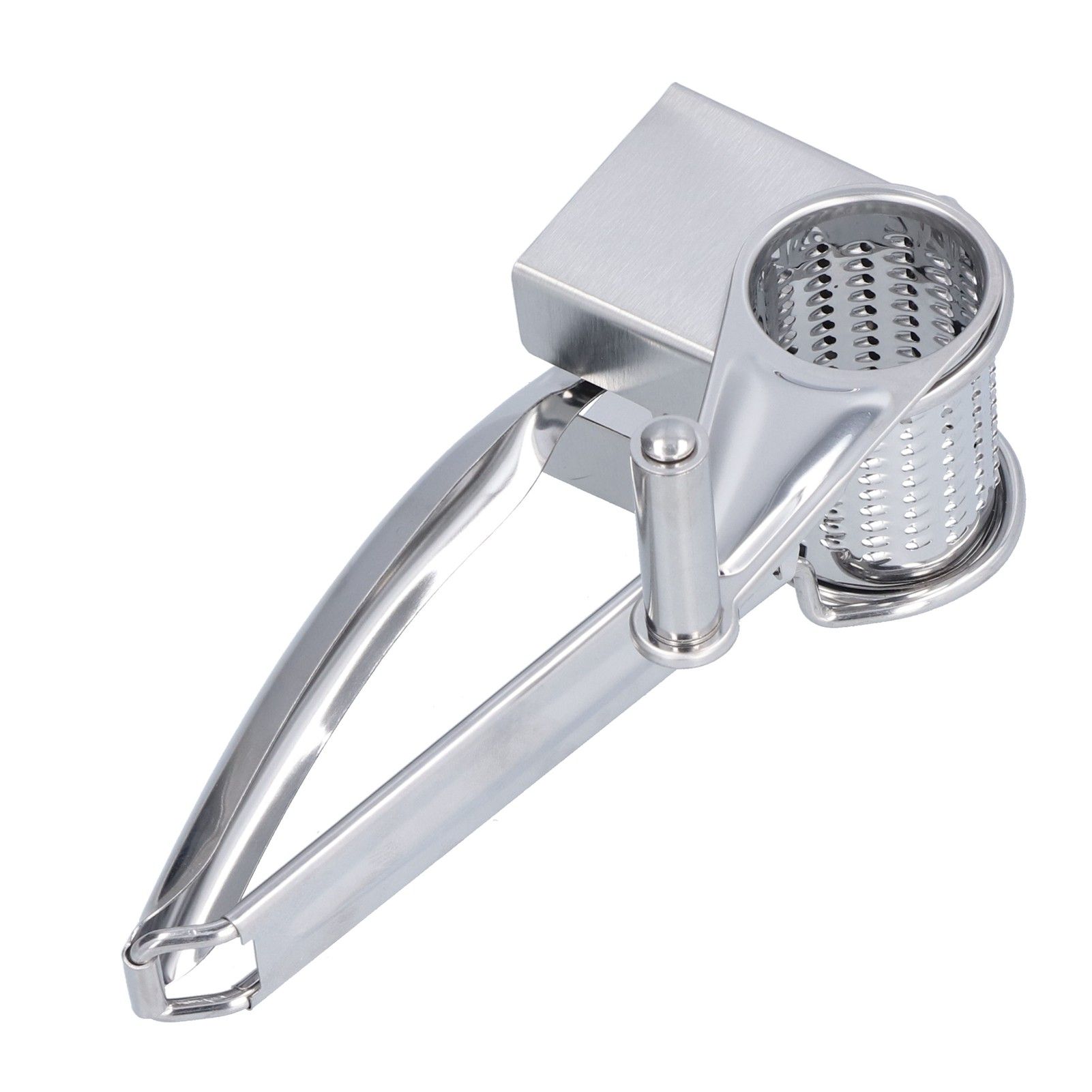 Cheese Grater Handhold Rotarting Stainless Steel Cheese Shredder for Household Chicken Cheese Walnut Nuts - Image 6