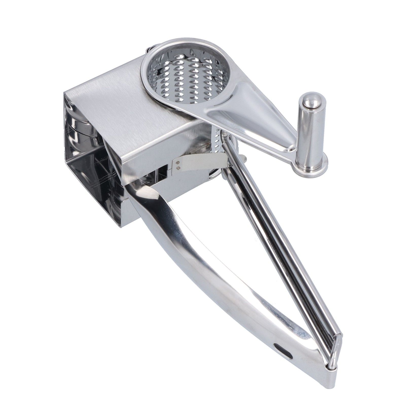Cheese Grater Handhold Rotarting Stainless Steel Cheese Shredder for Household Chicken Cheese Walnut Nuts - Image 7