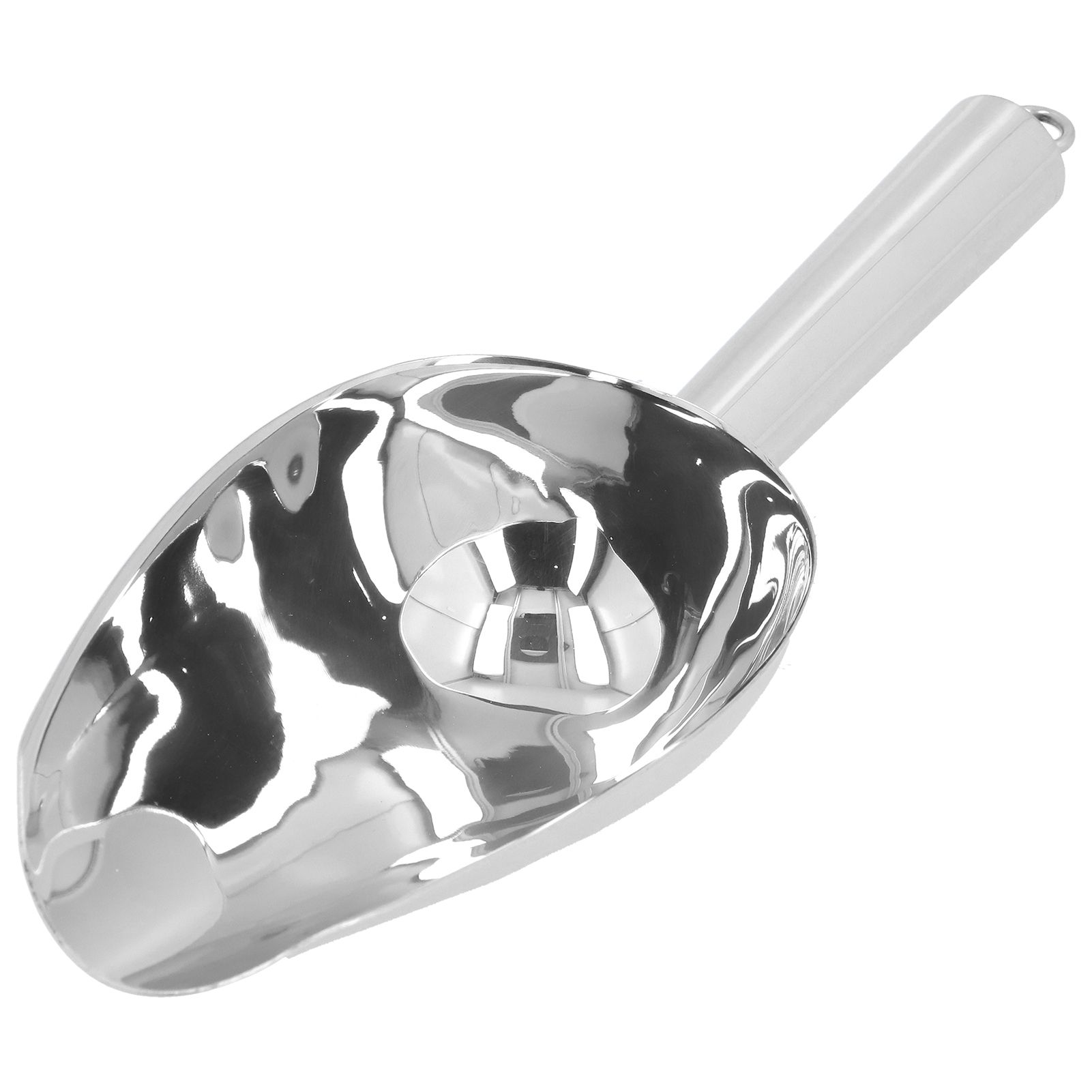 Ice Scooper Stainless Steel U Shaped Sturdy Food Grade Ice Bucket Scoop for Home Hotel Restaurant Stainless Steel Color - Image 5