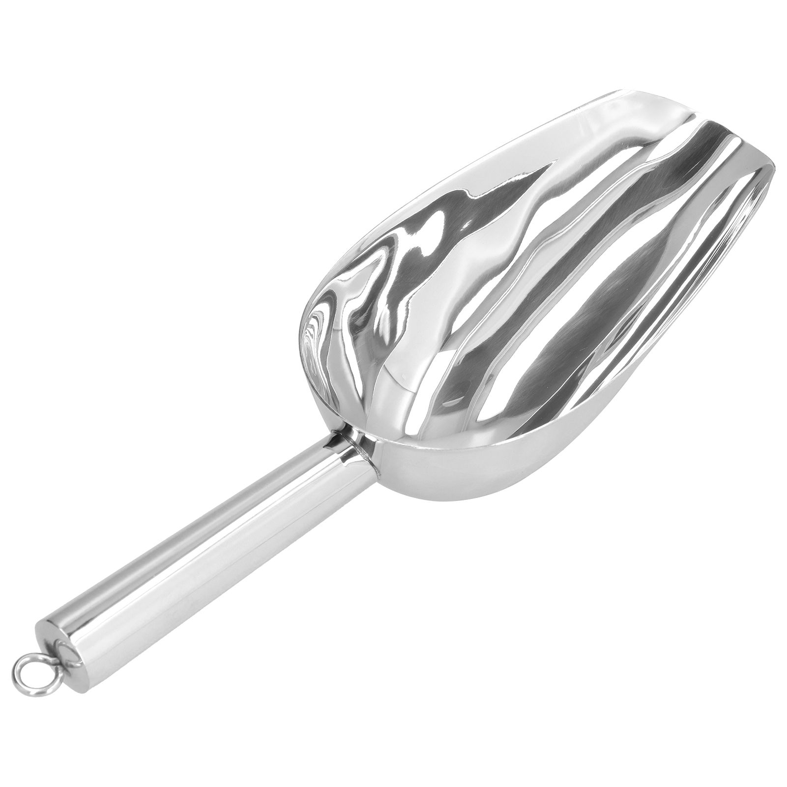 Ice Scooper Stainless Steel U Shaped Sturdy Food Grade Ice Bucket Scoop for Home Hotel Restaurant Stainless Steel Color - Image 7