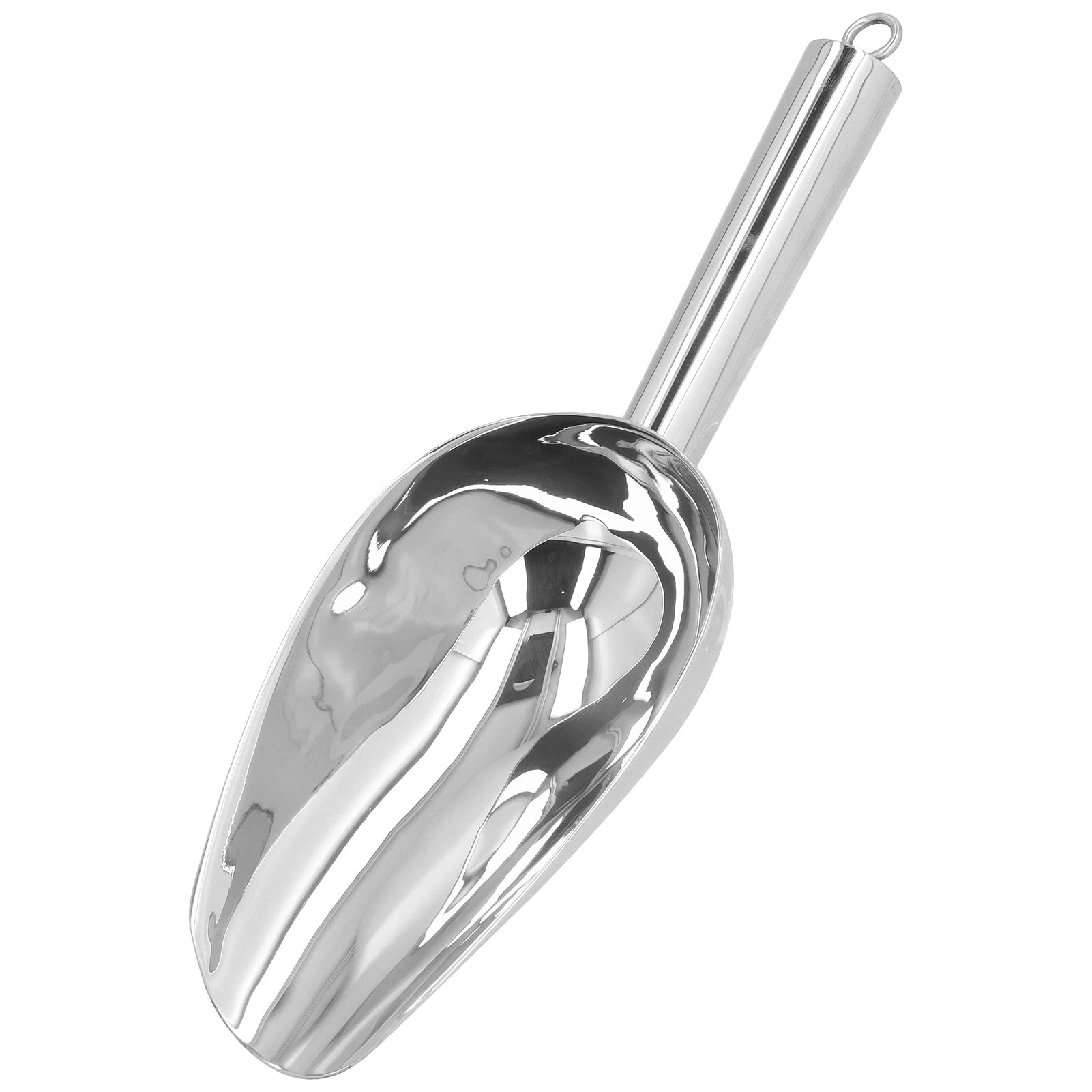 Ice Scooper Stainless Steel U Shaped Sturdy Food Grade Ice Bucket Scoop for Home Hotel Restaurant Stainless Steel Color - Image 8