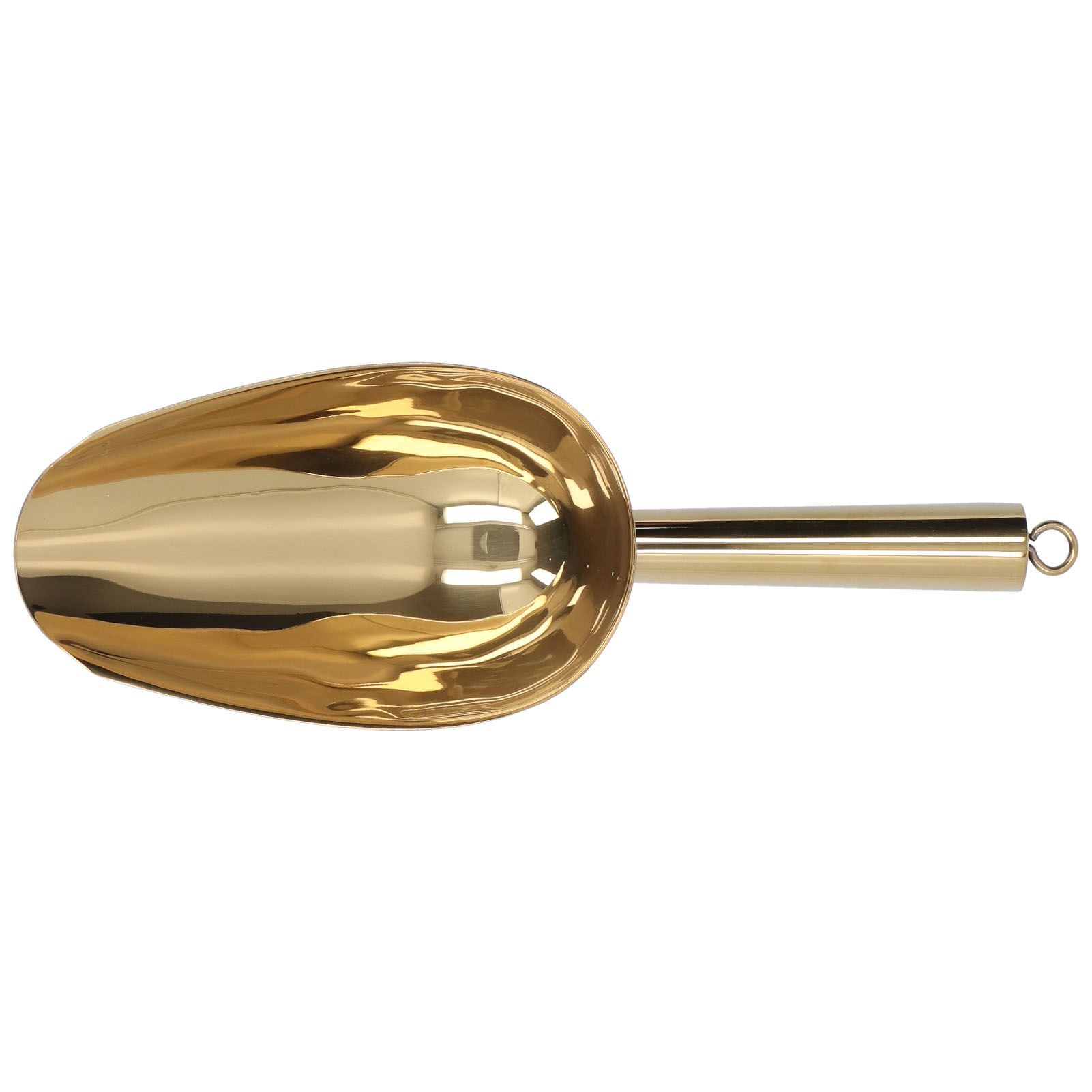 Ice Scooper Stainless Steel U Shaped Sturdy Food Grade Ice Bucket Scoop for Home Hotel Restaurant Gold - Image 2