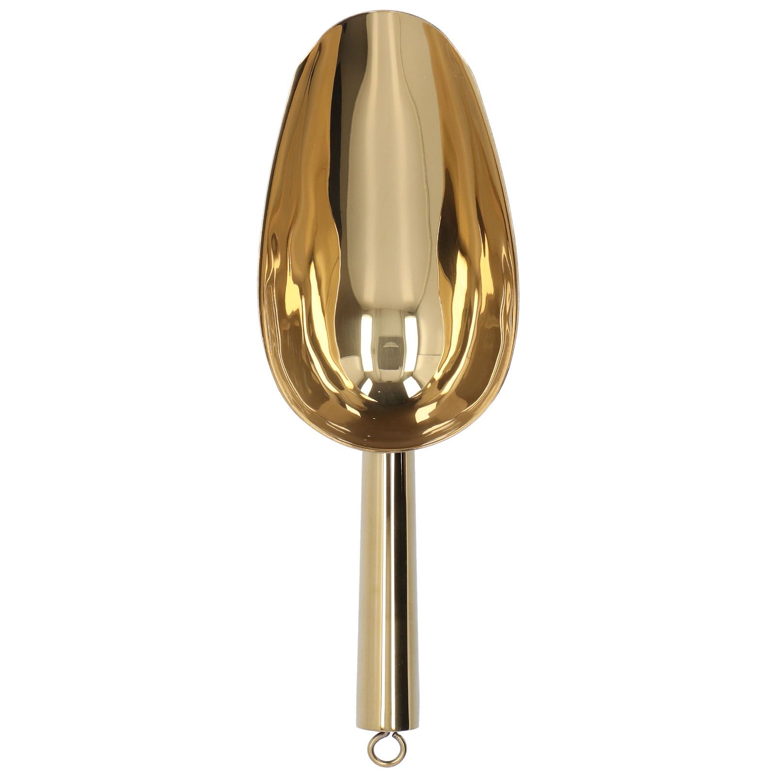 Ice Scooper Stainless Steel U Shaped Sturdy Food Grade Ice Bucket Scoop for Home Hotel Restaurant Gold - Image 4