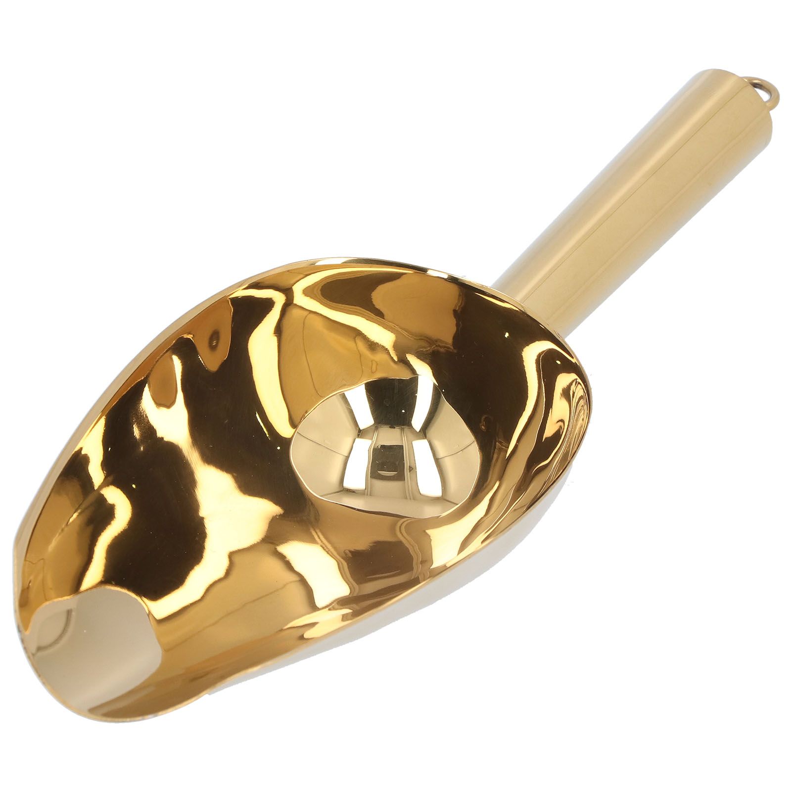 Ice Scooper Stainless Steel U Shaped Sturdy Food Grade Ice Bucket Scoop for Home Hotel Restaurant Gold - Image 5