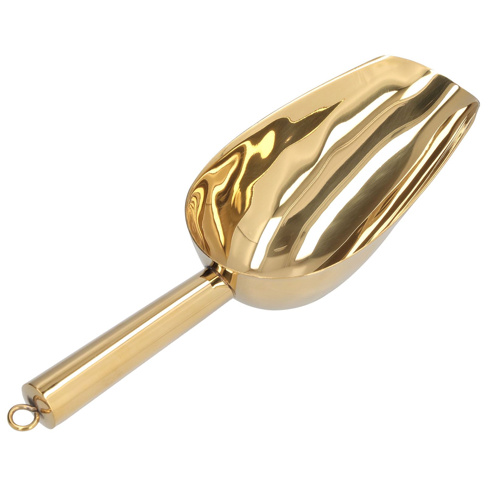 Ice Scooper Stainless Steel U Shaped Sturdy Food Grade Ice Bucket Scoop for Home Hotel Restaurant Gold - Image 7