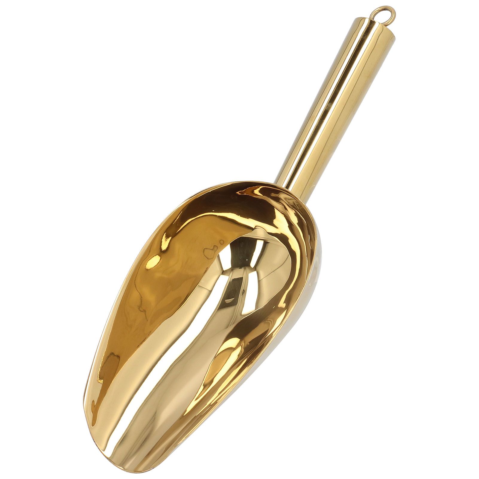 Ice Scooper Stainless Steel U Shaped Sturdy Food Grade Ice Bucket Scoop for Home Hotel Restaurant Gold - Image 8