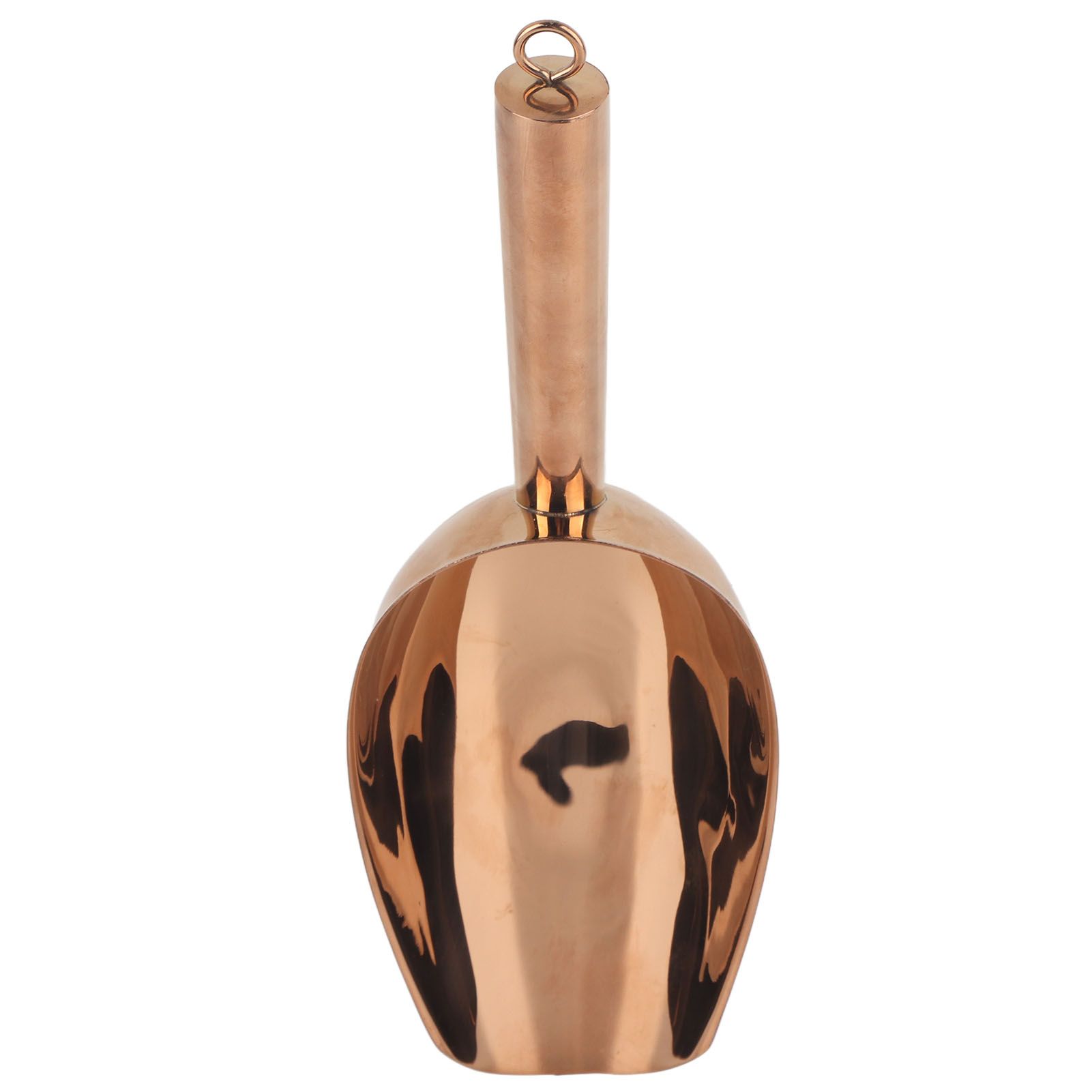 Ice Scooper Stainless Steel U Shaped Sturdy Food Grade Ice Bucket Scoop for Home Hotel Restaurant Rose Gold - Image 1