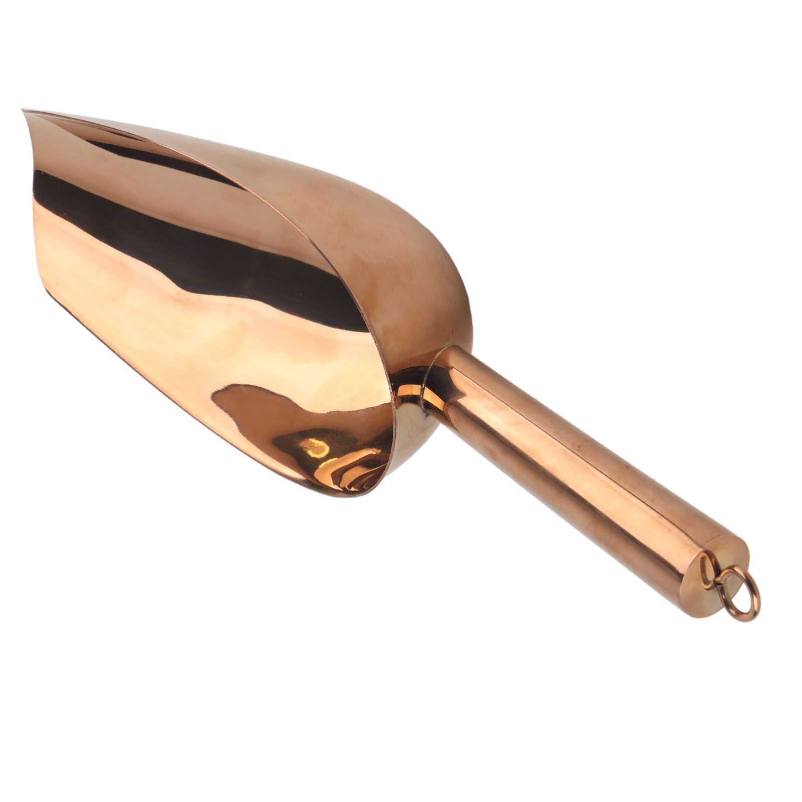 Ice Scooper Stainless Steel U Shaped Sturdy Food Grade Ice Bucket Scoop for Home Hotel Restaurant Rose Gold - Image 3