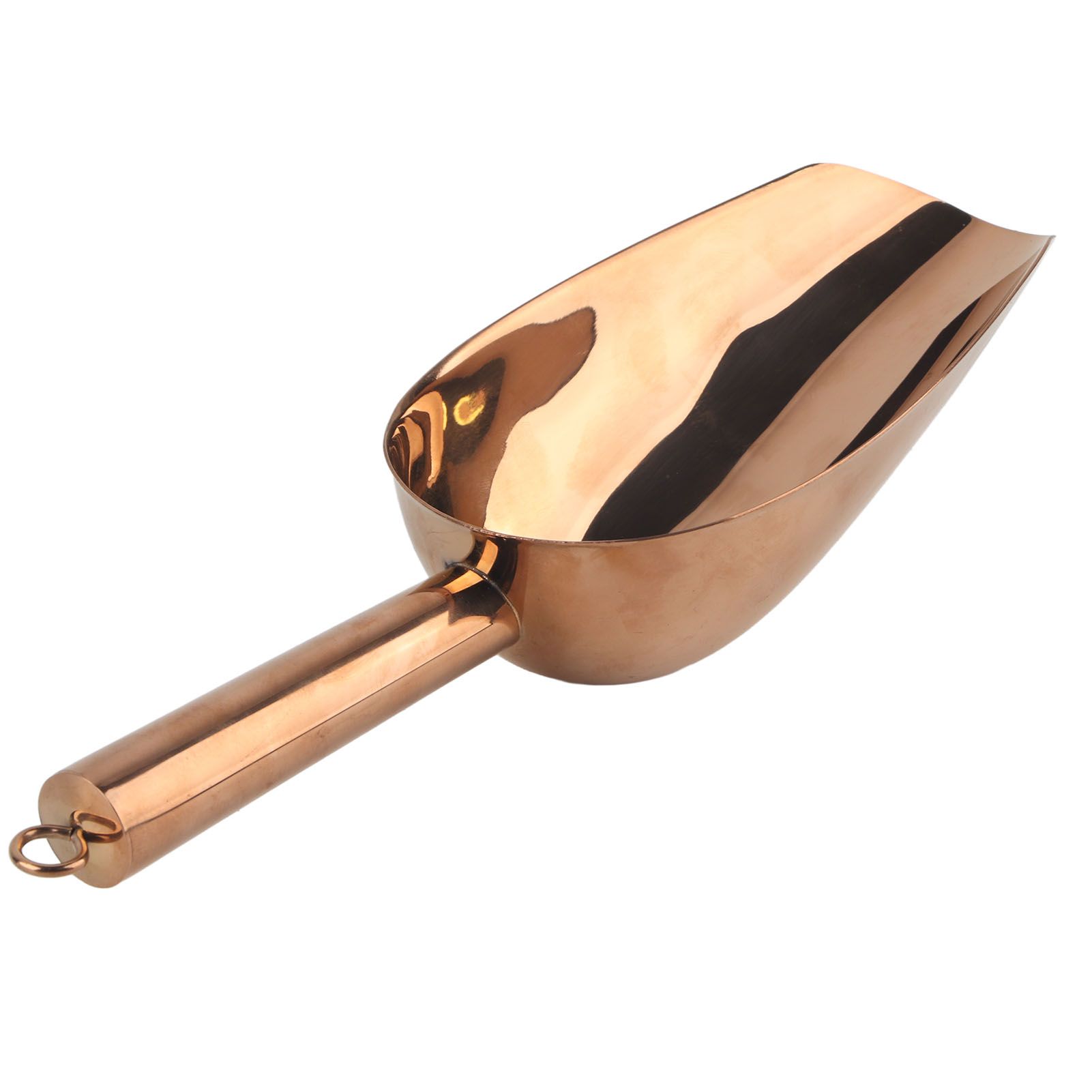 Ice Scooper Stainless Steel U Shaped Sturdy Food Grade Ice Bucket Scoop for Home Hotel Restaurant Rose Gold - Image 4