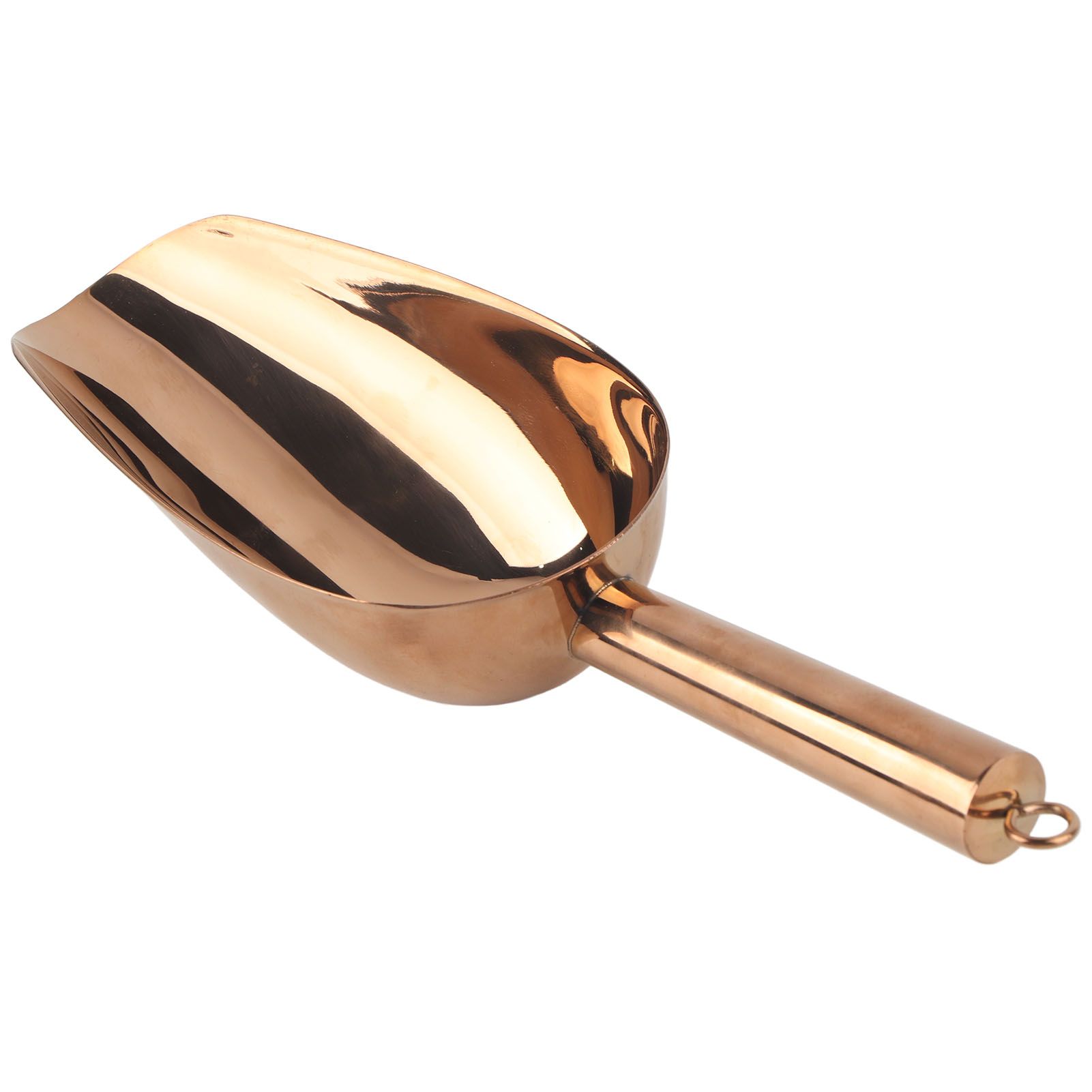 Ice Scooper Stainless Steel U Shaped Sturdy Food Grade Ice Bucket Scoop for Home Hotel Restaurant Rose Gold - Image 5