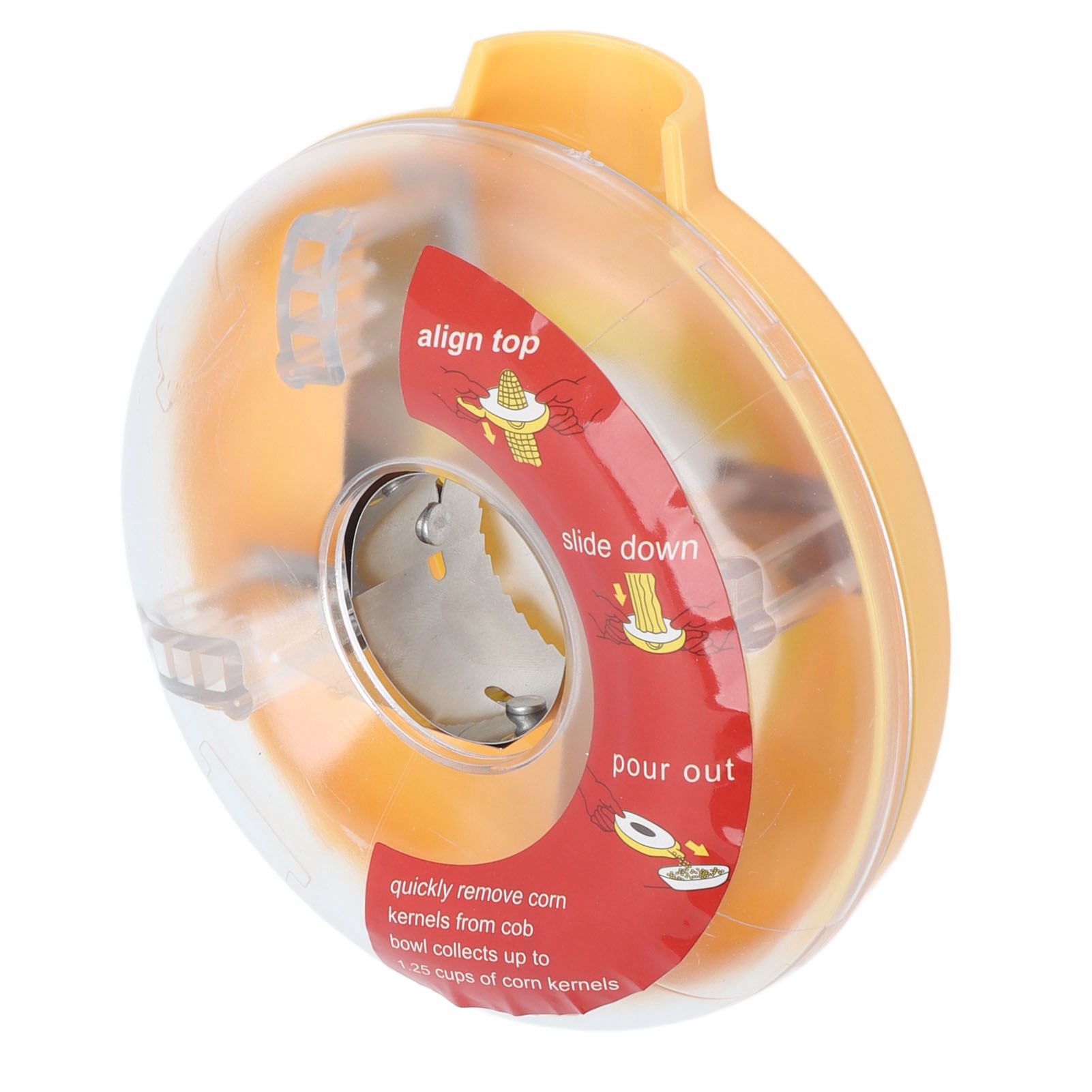 Corn Kerneler Stainless Steel Efficient Small Portable Manual Corn Stripper for Kitchen Home Restaurant - Image 3