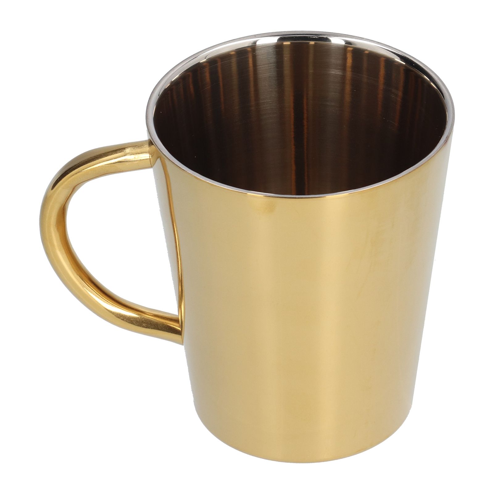 300ml Water Cup with Handle 304 Stainless Steel Heat Insulation Coffee Mug for Office HomeGold - Image 5