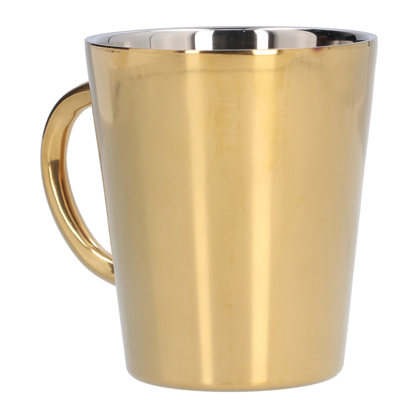 300ml Water Cup with Handle 304 Stainless Steel Heat Insulation Coffee Mug for Office HomeGold - Image 8
