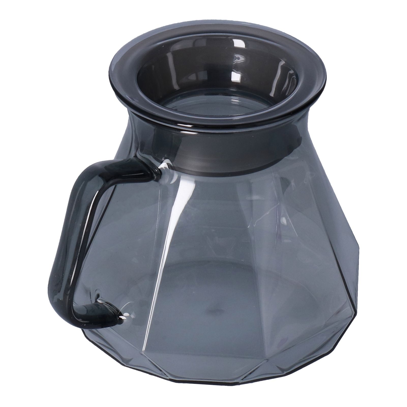 Coffee Kettle Heat Resistant Coffee Sharing Pot Transparent Black Glass Tea Pot for Kitchen Home600ml - Image 2