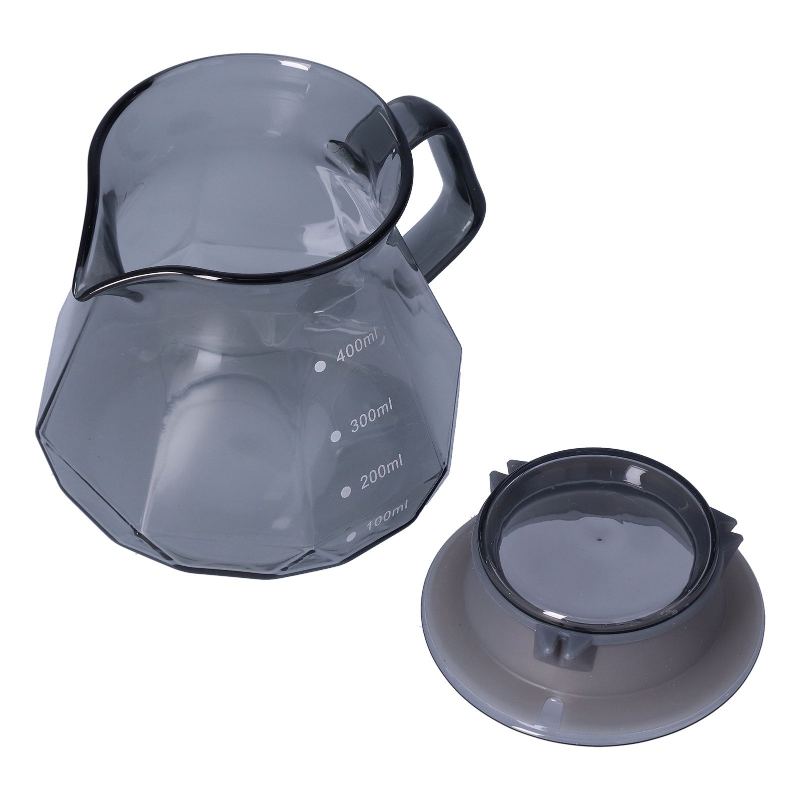 Coffee Kettle Heat Resistant Coffee Sharing Pot Transparent Black Glass Tea Pot for Kitchen Home400ml - Image 1