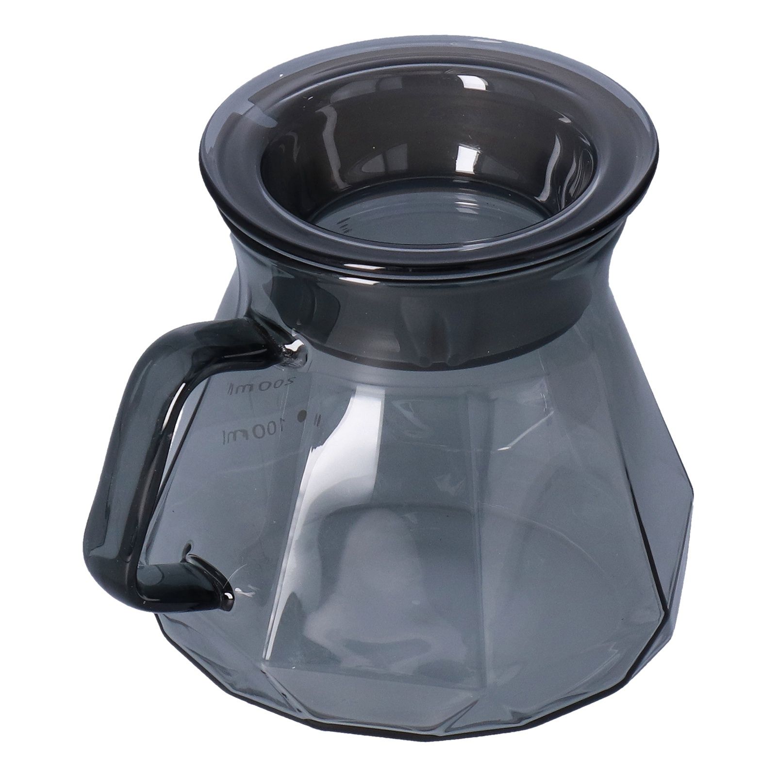 Coffee Kettle Heat Resistant Coffee Sharing Pot Transparent Black Glass Tea Pot for Kitchen Home400ml - Image 3