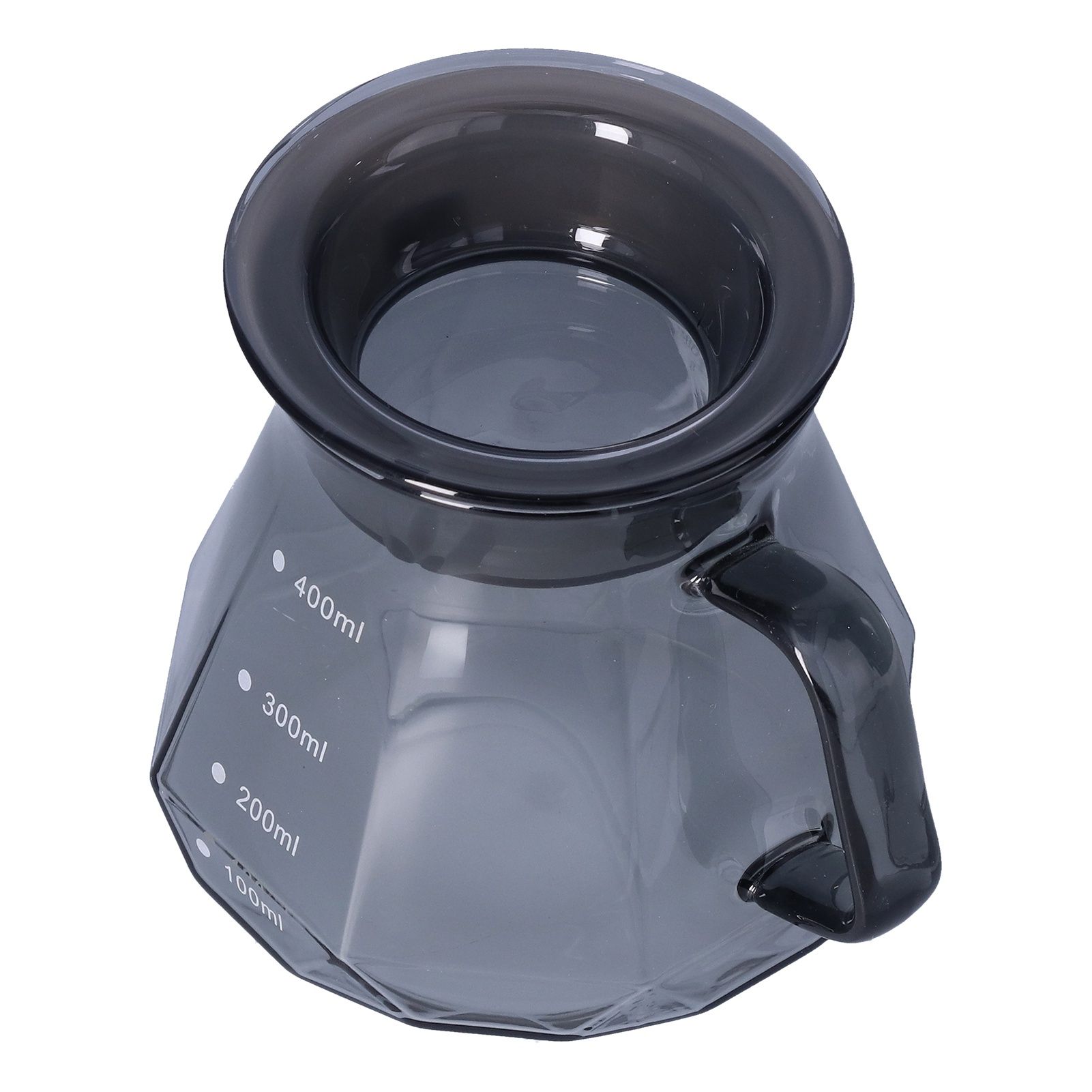Coffee Kettle Heat Resistant Coffee Sharing Pot Transparent Black Glass Tea Pot for Kitchen Home400ml - Image 6