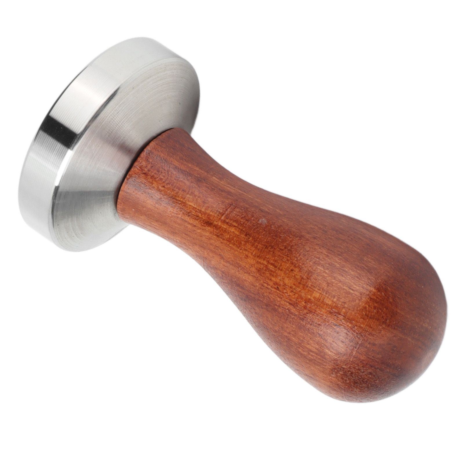 53mm Coffee Tamper with Wooden Handle Stainless Steel Coffee Powder Hammer for Restaurant - Image 2