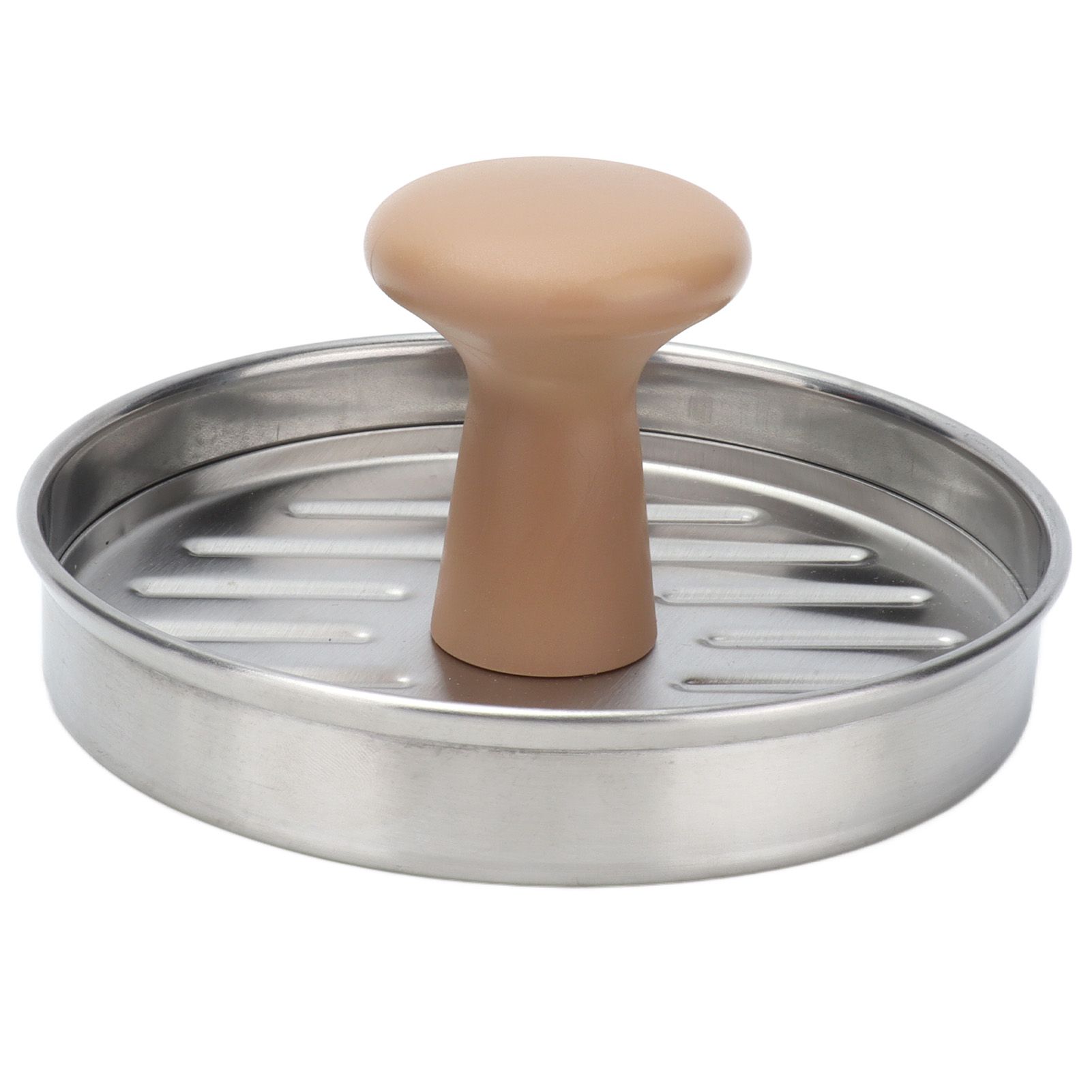 Hamburger Meat Press Stainless Steel Burger Making Tool with Plastic Handle Patty Maker Mold - Image 1
