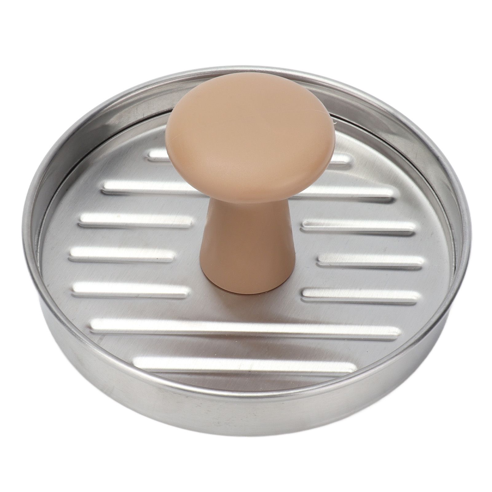 Hamburger Meat Press Stainless Steel Burger Making Tool with Plastic Handle Patty Maker Mold - Image 2