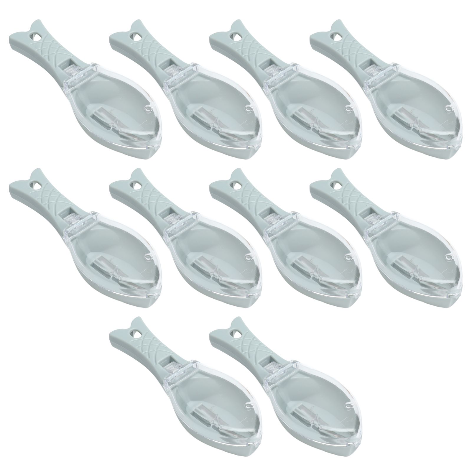 10Pcs Fish Scale Remover Portable Hand Held Hangable Compact Efficient Fish Scaler Brush for Kitchen Restaurant - Image 4