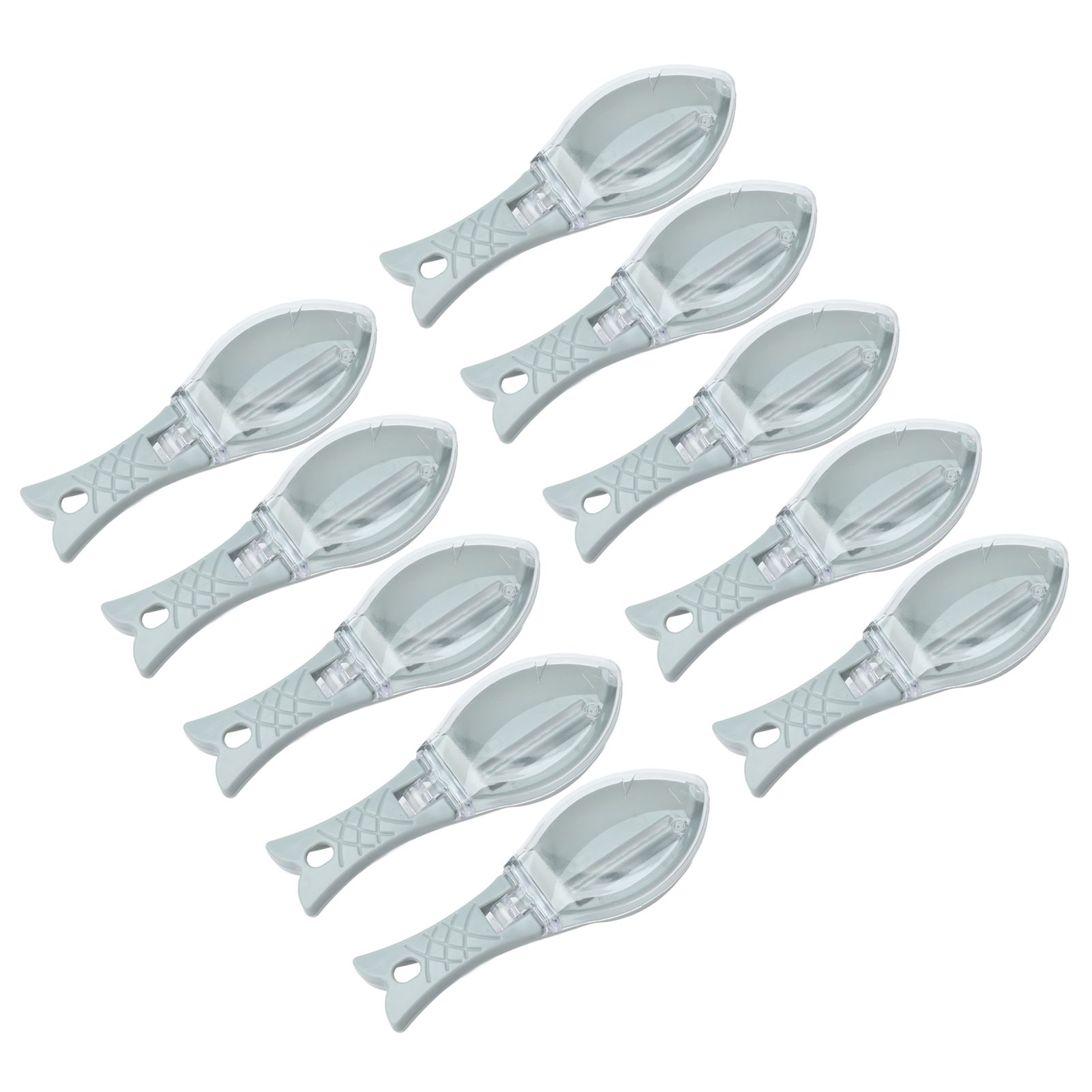 10Pcs Fish Scale Remover Portable Hand Held Hangable Compact Efficient Fish Scaler Brush for Kitchen Restaurant - Image 5