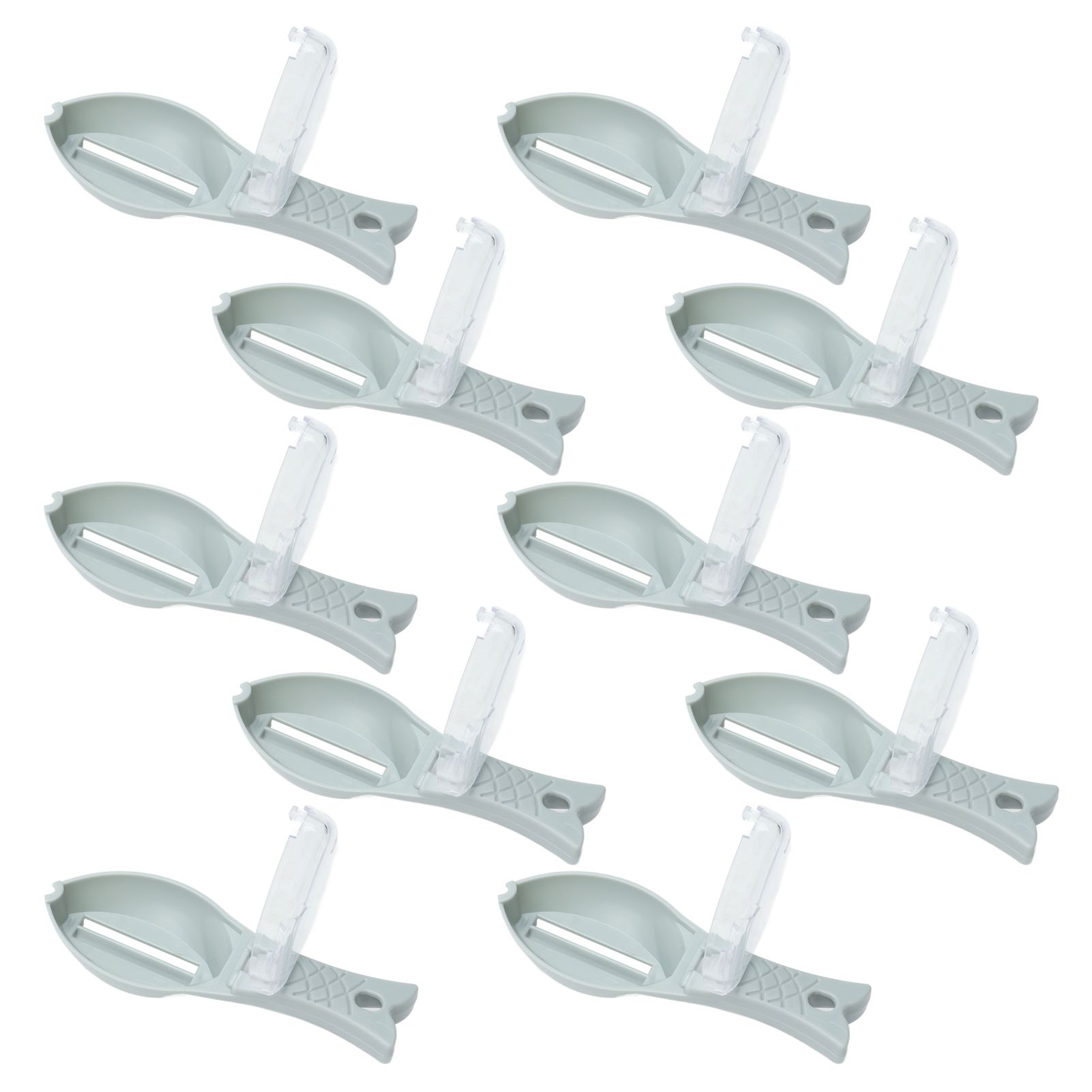 10Pcs Fish Scale Remover Portable Hand Held Hangable Compact Efficient Fish Scaler Brush for Kitchen Restaurant - Image 6