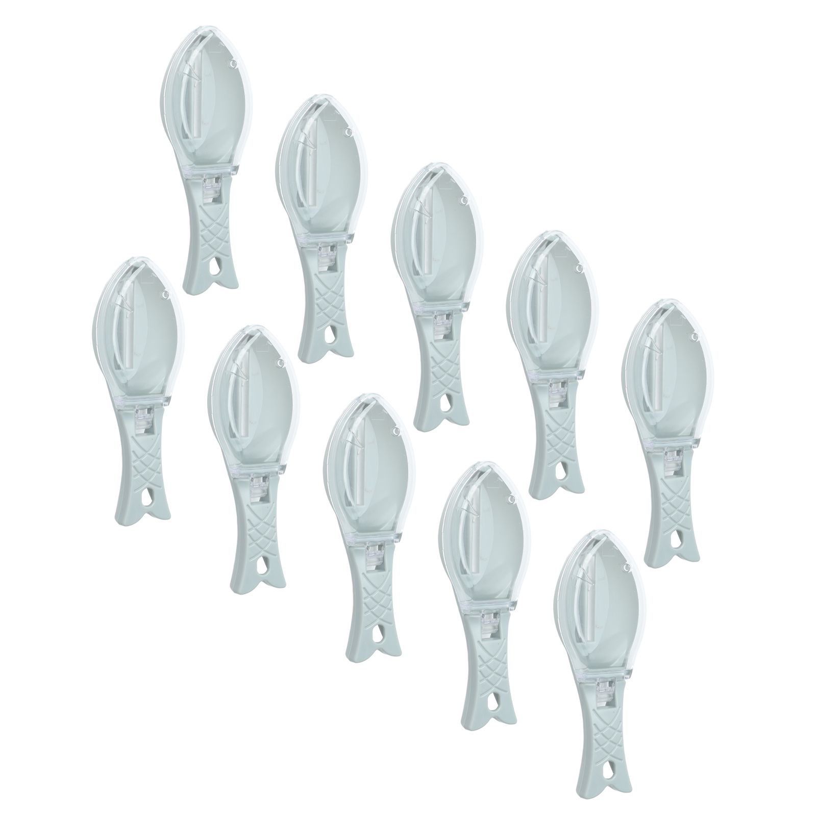 10Pcs Fish Scale Remover Portable Hand Held Hangable Compact Efficient Fish Scaler Brush for Kitchen Restaurant - Image 7