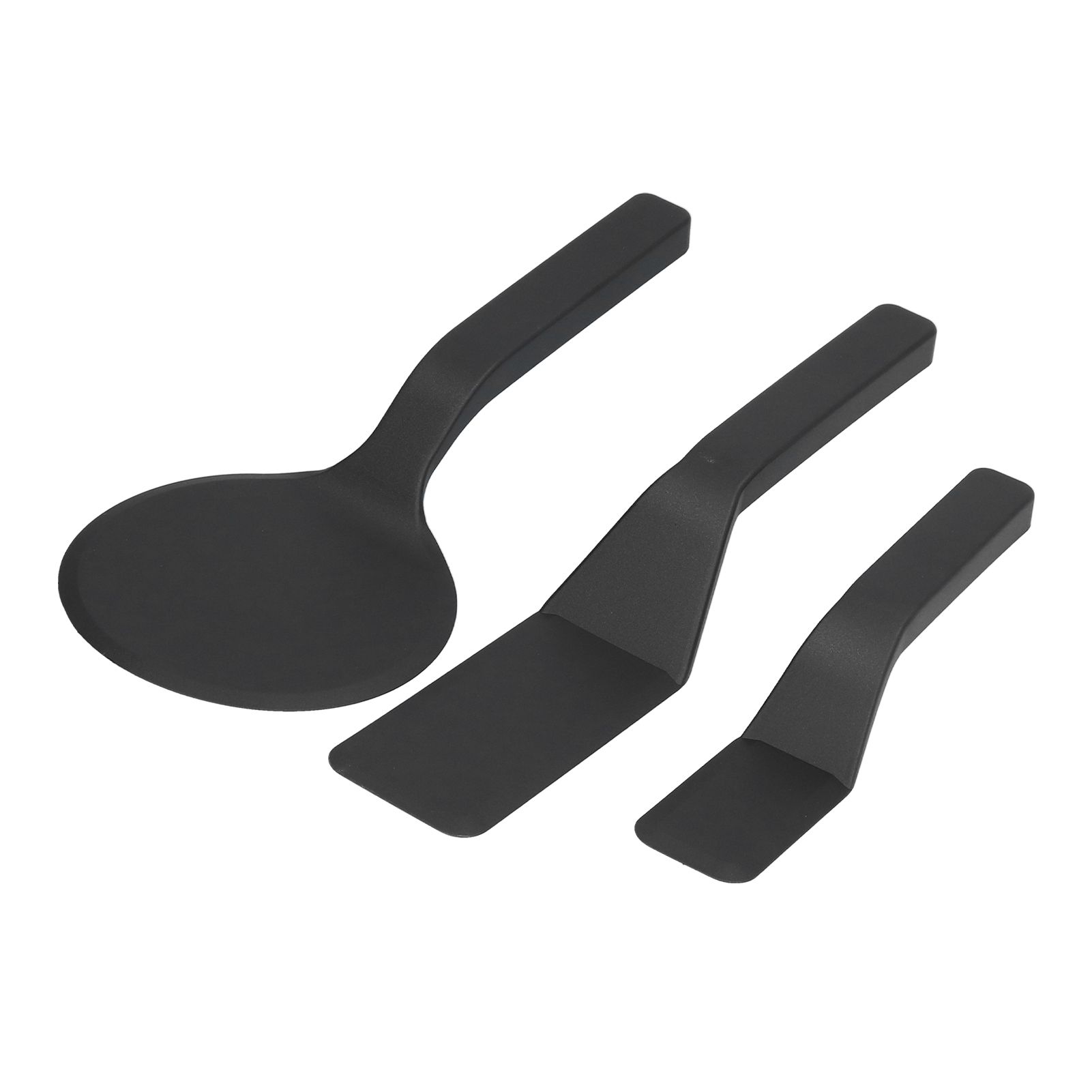 3Pcs Spatula Set Nylon Scraper with Beveled Edge Kitchen Utensils For Frying Egg Bread Muffins - Image 1