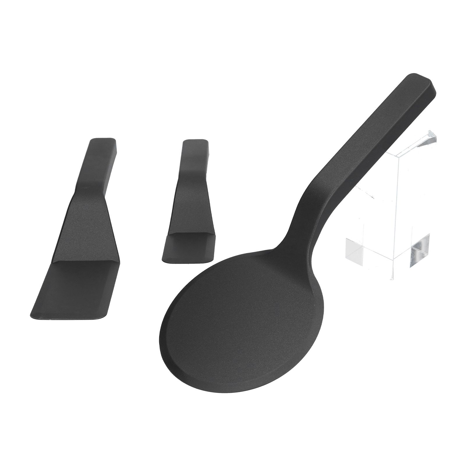 3Pcs Spatula Set Nylon Scraper with Beveled Edge Kitchen Utensils For Frying Egg Bread Muffins - Image 2
