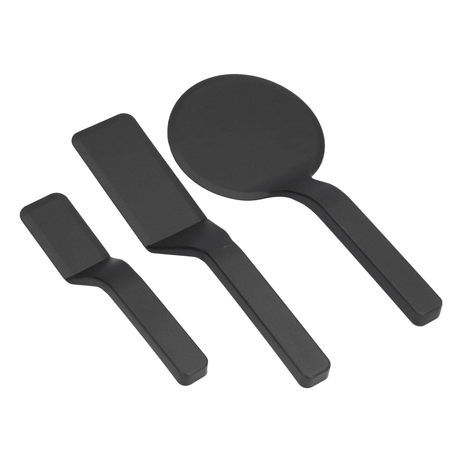3Pcs Spatula Set Nylon Scraper with Beveled Edge Kitchen Utensils For Frying Egg Bread Muffins - Image 4