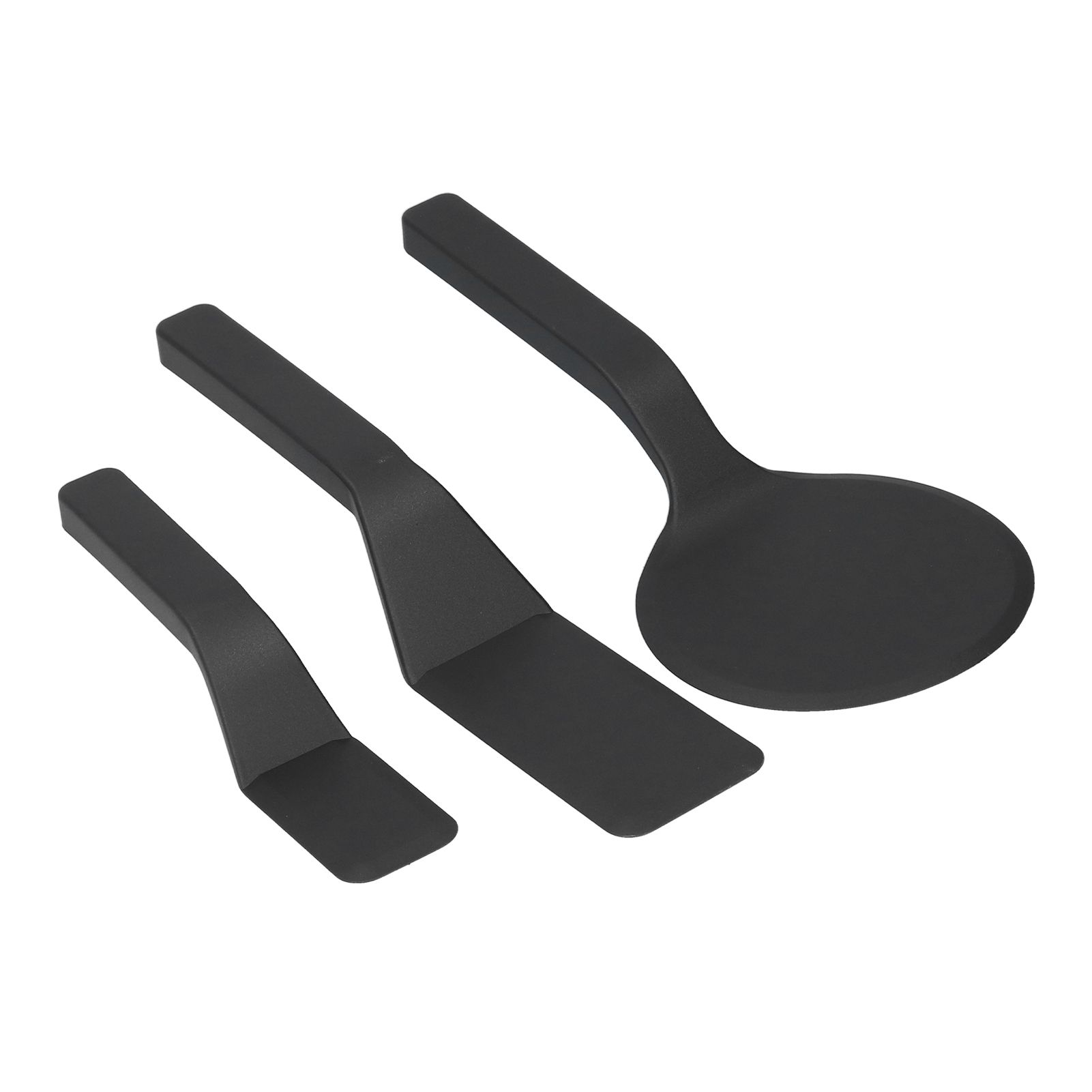 3Pcs Spatula Set Nylon Scraper with Beveled Edge Kitchen Utensils For Frying Egg Bread Muffins - Image 8