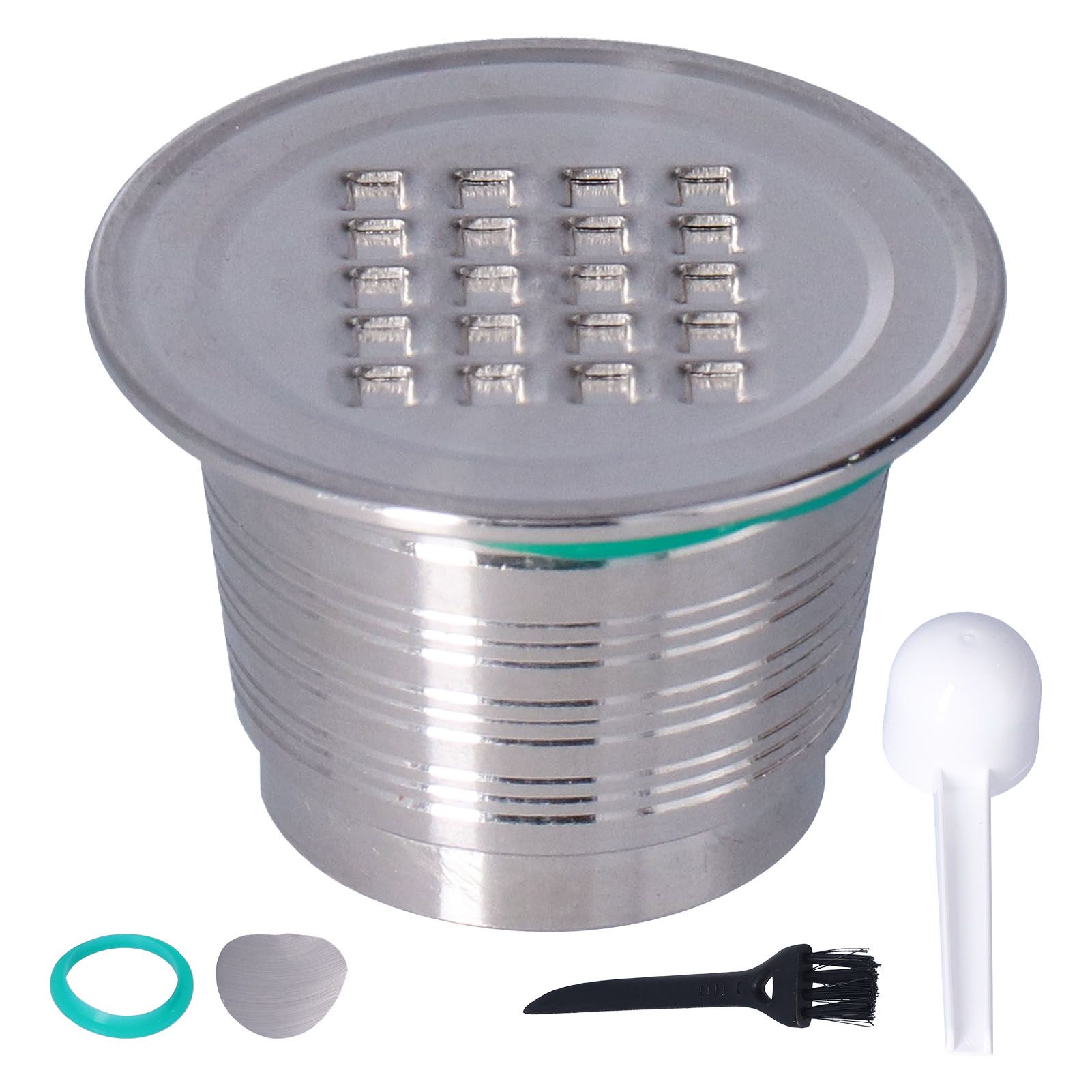 50mL Coffee Capsule Filter Stainless Steel Reusable Coffee Capsule Cup Coffee Machine Accessories for NespressoSquare Hole - Image 1