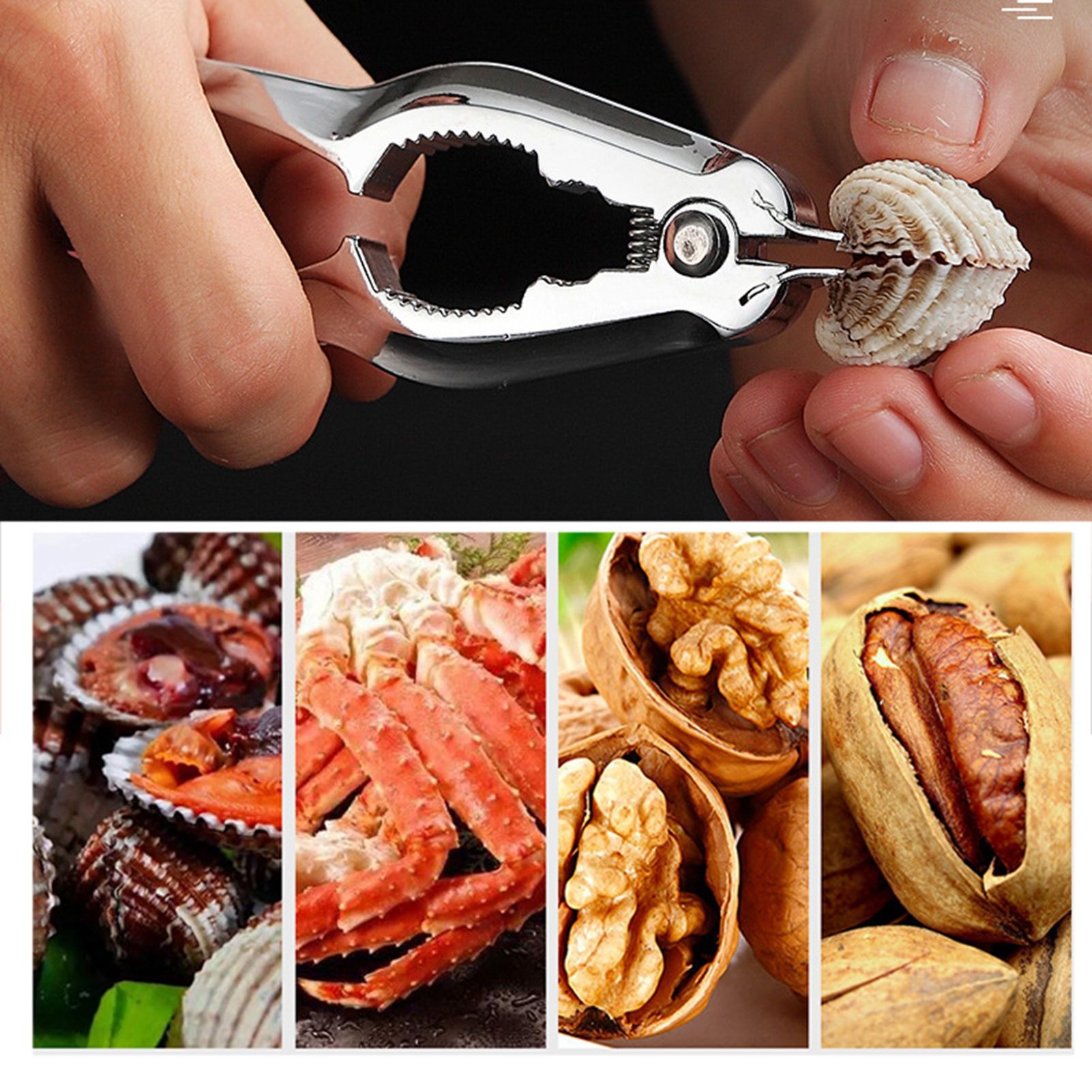 Blood Clam Opener Crab Pliers Nut Cracker Multi Functional Tool for Kitchen Shellfish Food - Image 3