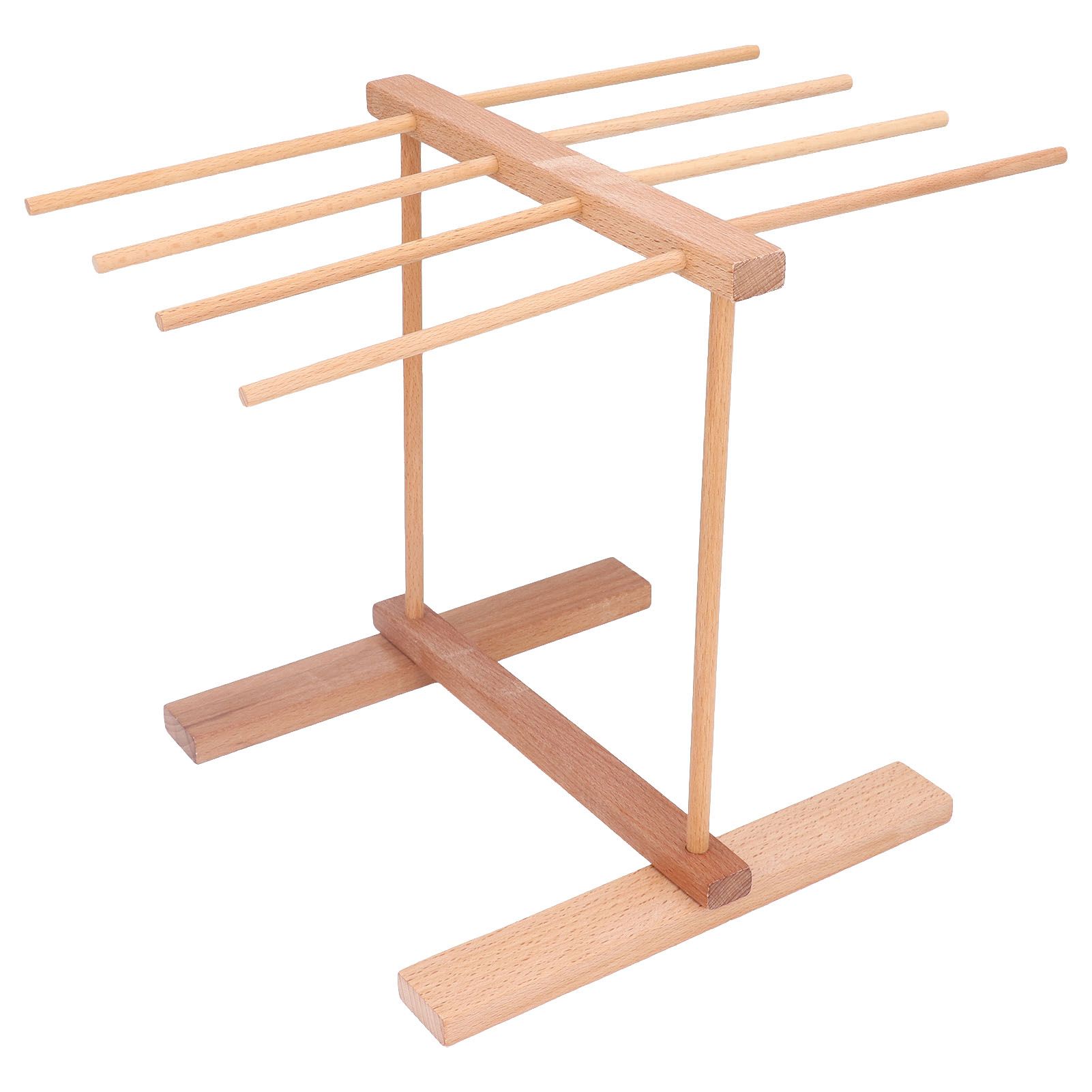 Wooden Noodle Drying Rack 15.4 X 8.7 X 11.8in Foldable Prevent Slipping Pasta Drying Rack for Home - Image 1