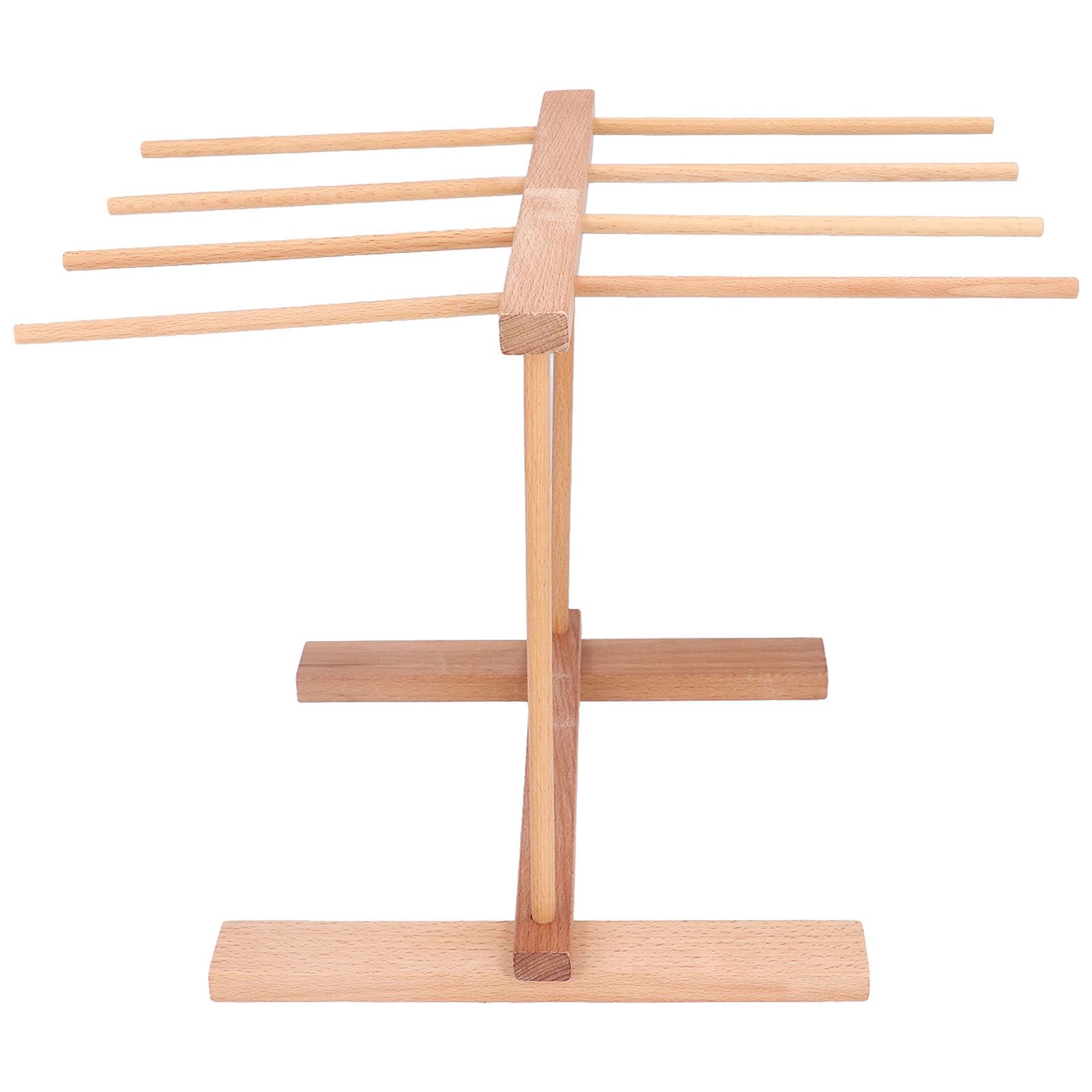 Wooden Noodle Drying Rack 15.4 X 8.7 X 11.8in Foldable Prevent Slipping Pasta Drying Rack for Home - Image 5